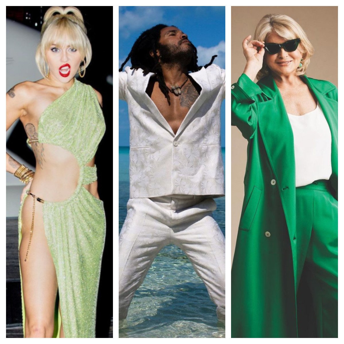 From Miley Cyrus to Lenny Kravitz and Martha Stewart, here are some celebrities who have gone commando and liked it. Photos: @myleycyrus, @lennykravitz, 
@marthastewart/Instagram