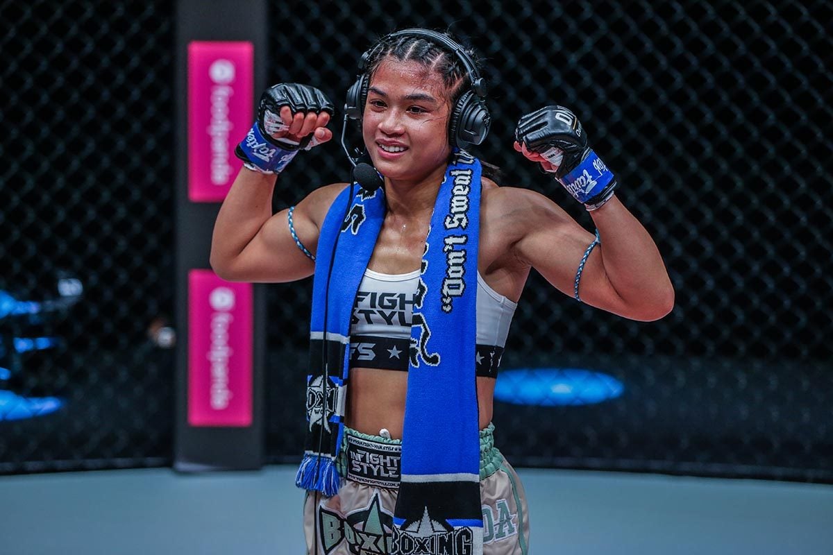 Jackie Buntan has her sights set on the strawweight Muay Thai title. Photo: ONE Championship