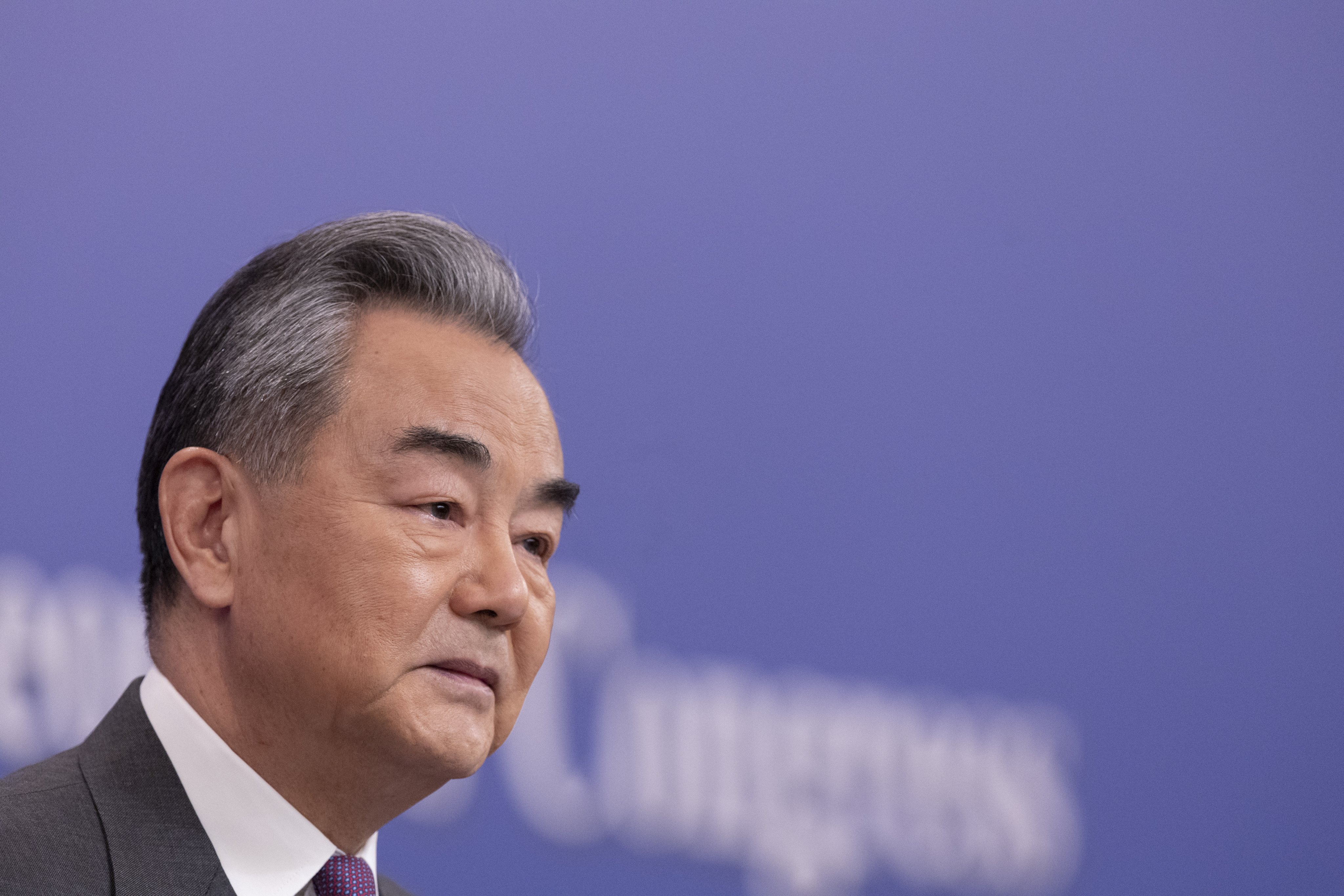 Chinese Foreign Minister Wang Yi contrasted what China is doing in the Middle East, Central Asia and Africa with what the US and others are doing, during his press conference. Photo: EPA-EFE