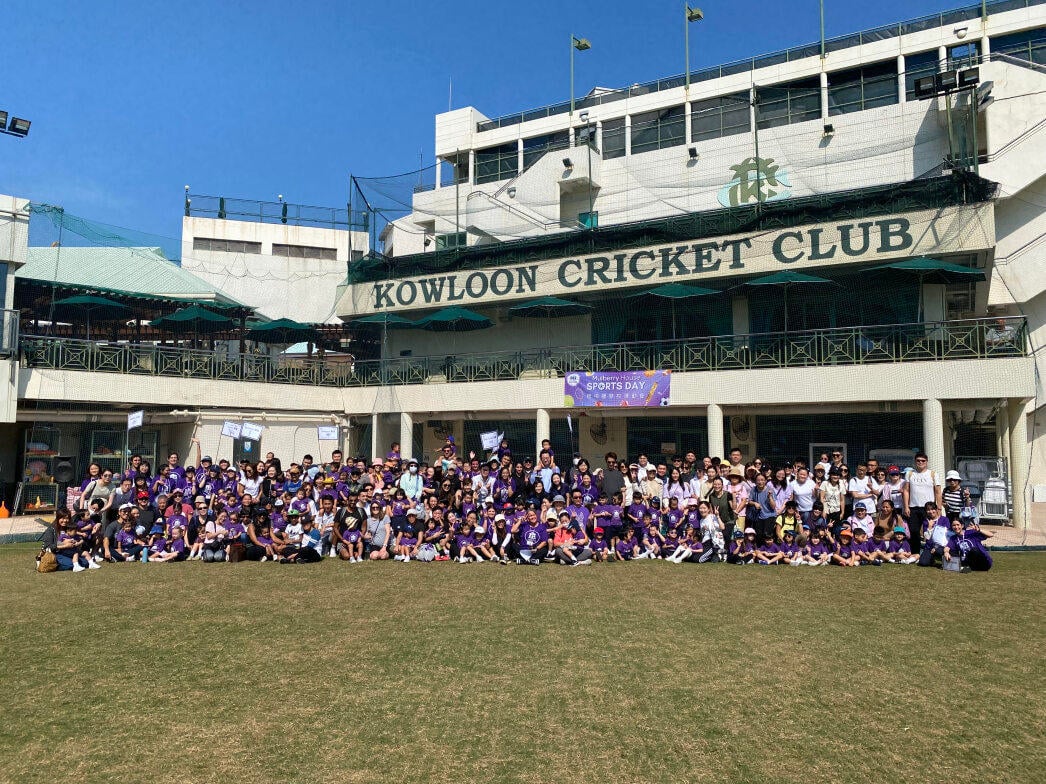Parents and children came together to raise money for Operation Santa Claus at Mulberry House International Kindergarten’s Family Sports Day fundraiser at the Kowloon Cricket Club. Photo: Handout