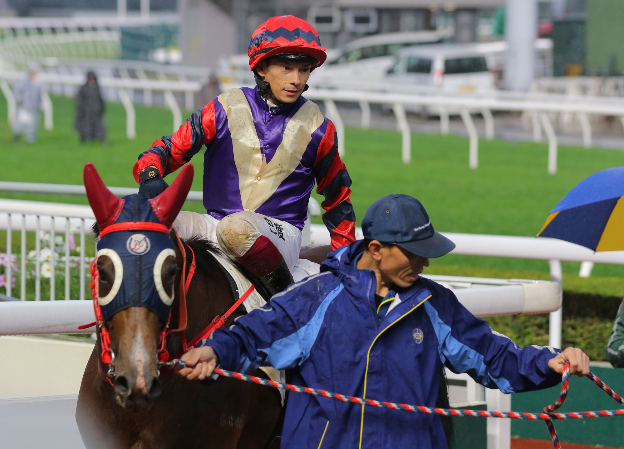 Alexis Badel and Happy Together team up for a fifth win this season at Sha Tin on Sunday.