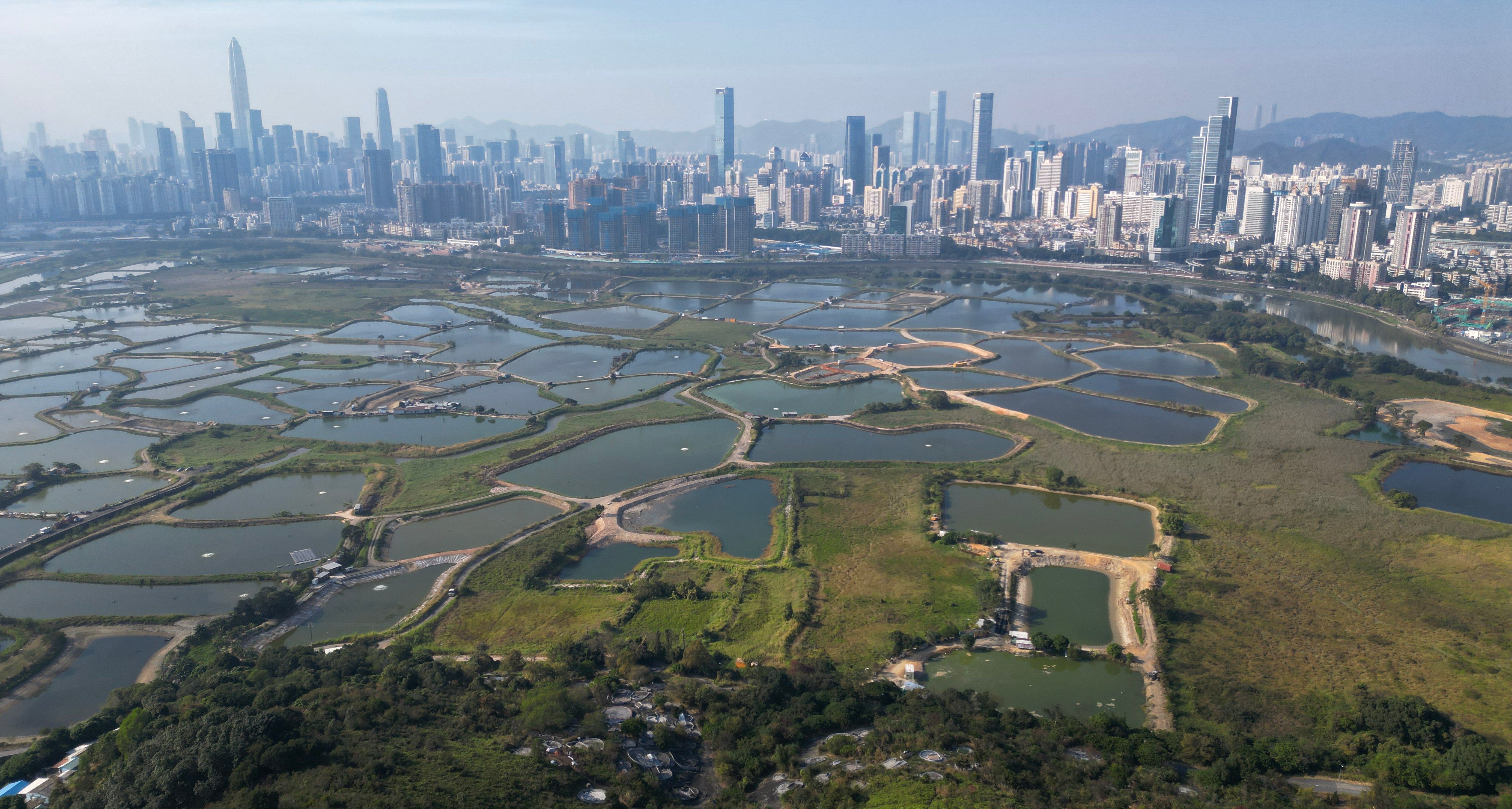 Shenzhen, seen from Hong Kong, is the location for City Football Group’s latest project. Photo: May Tse