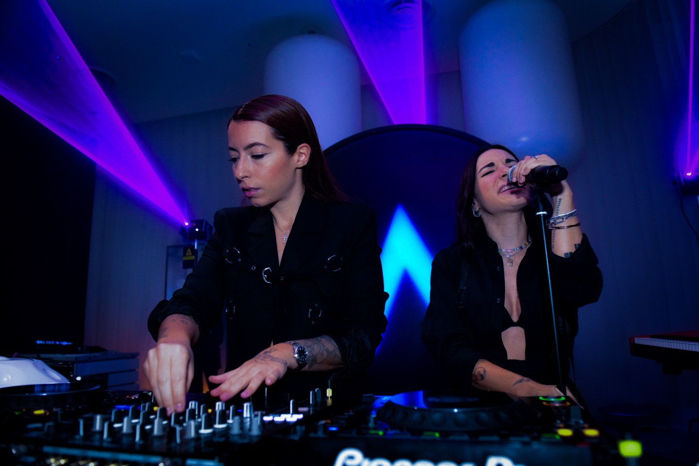 EDM artists Gioli & Assia perform at a W Presents event at the W Osaka hotel in Japan. Photo: W Osaka