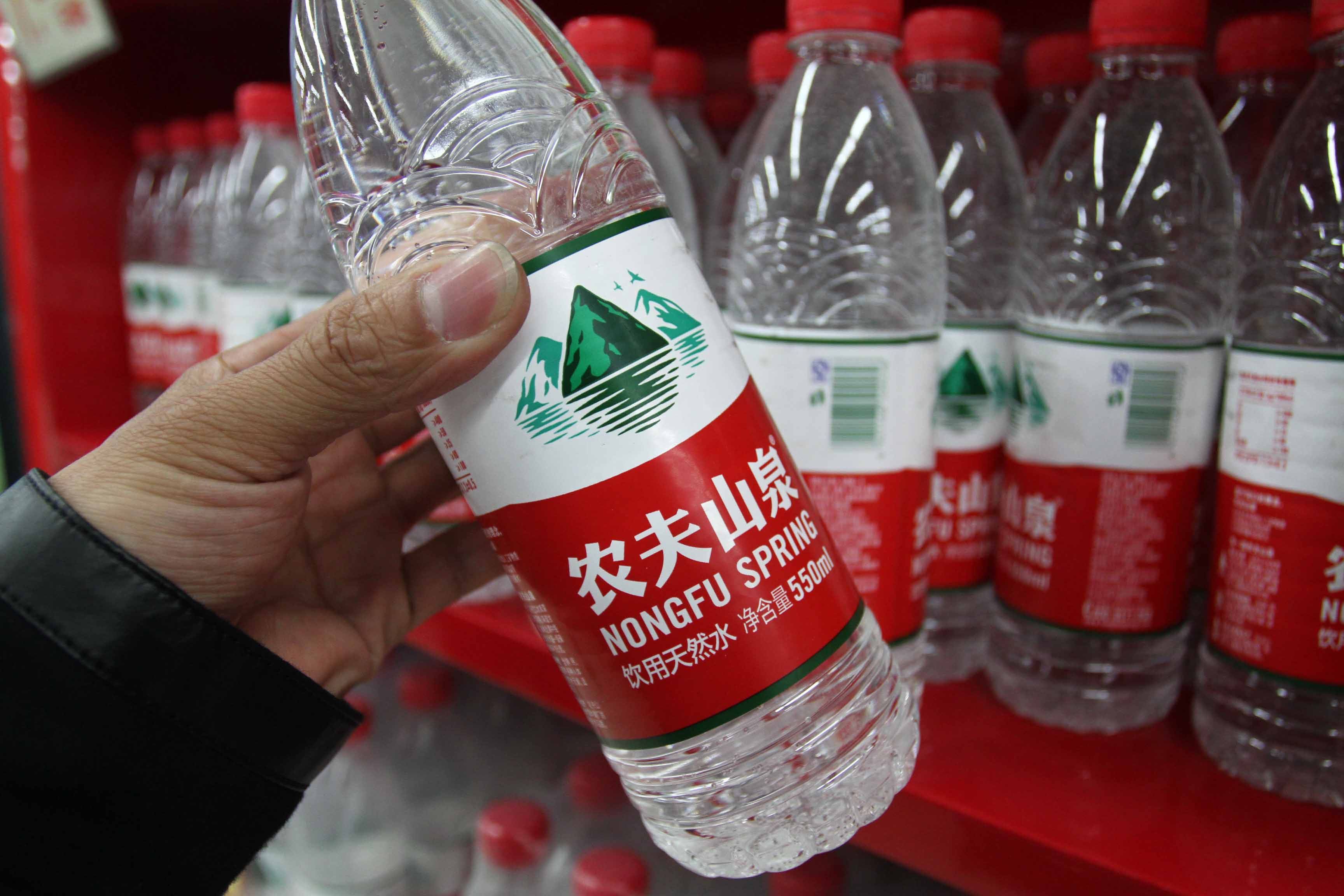 The Nongfu Spring beverage company has come under fire by vocal internet users in recent weeks for a number of perceived transgressions. Photo: Imaginechina via AFP