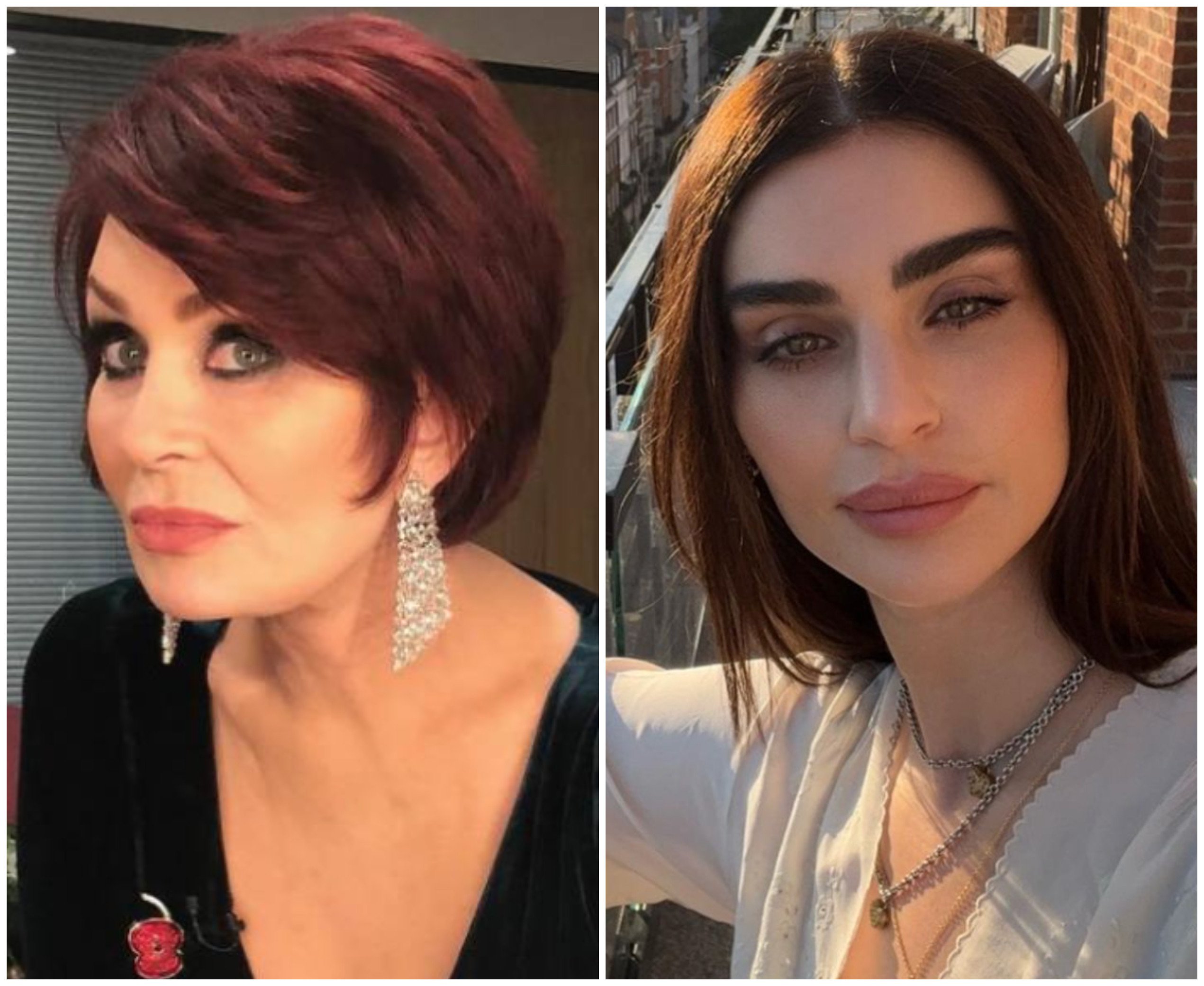 Aimee Osbourne (right) is also a daughter of Sharon Osbourne (left) ... but she’s not as high profile as her more famous siblings. Photos: @sharonosborne, ro_officialmusic/Instagram