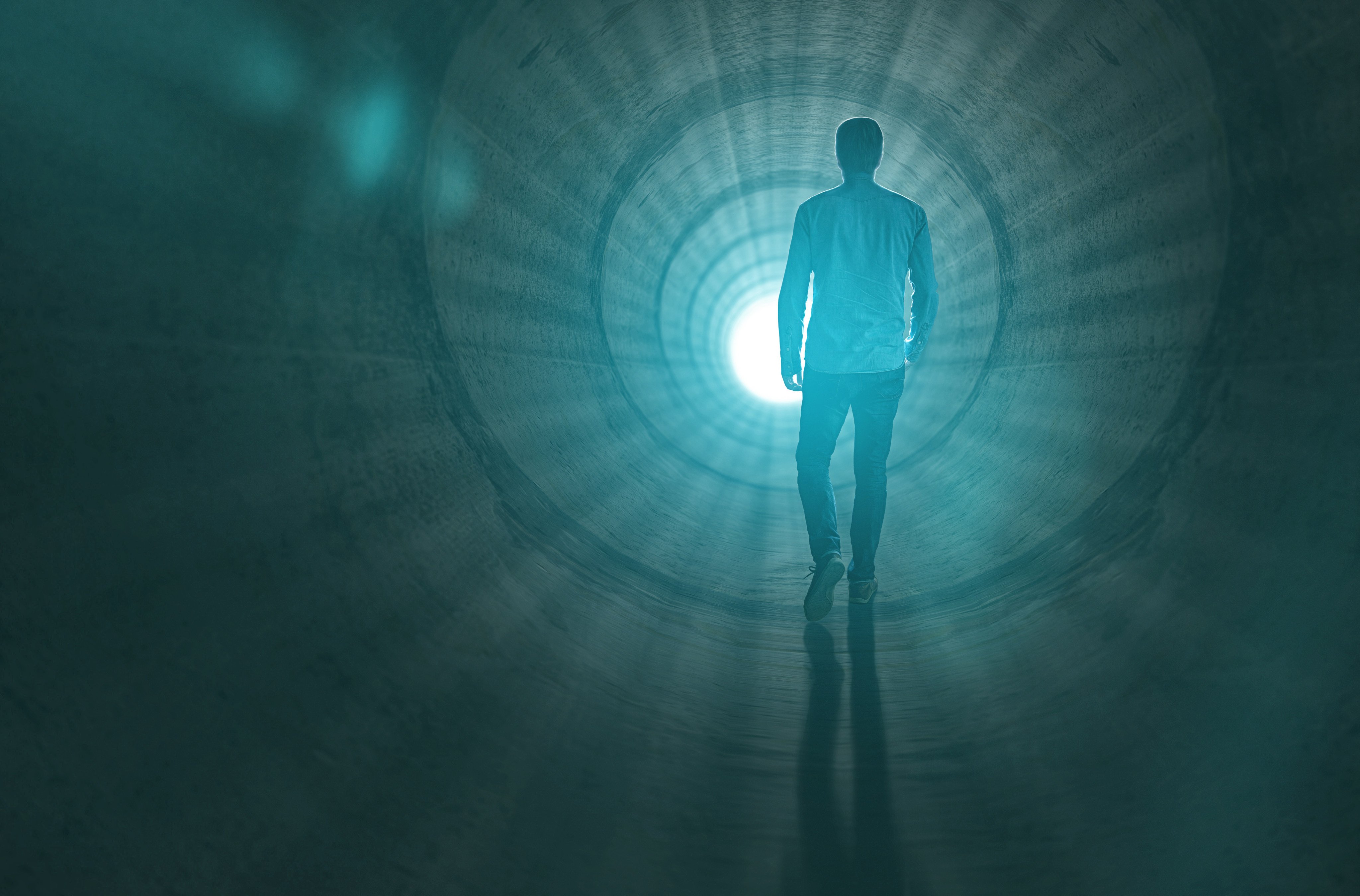 Many people who have had a near-death experience recall travelling through a tunnel toward a bright light. One doctor who studies people’s accounts of them says they may suggest the existence of a life after death. Photo: Shutterstock