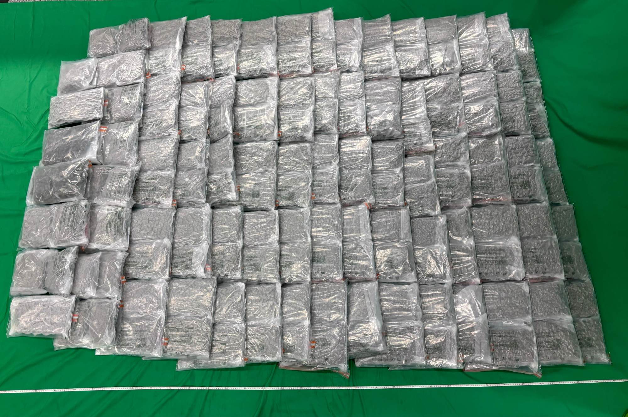 Customs officers have seized about 87 kilograms of cannabis buds. Photo: Handout