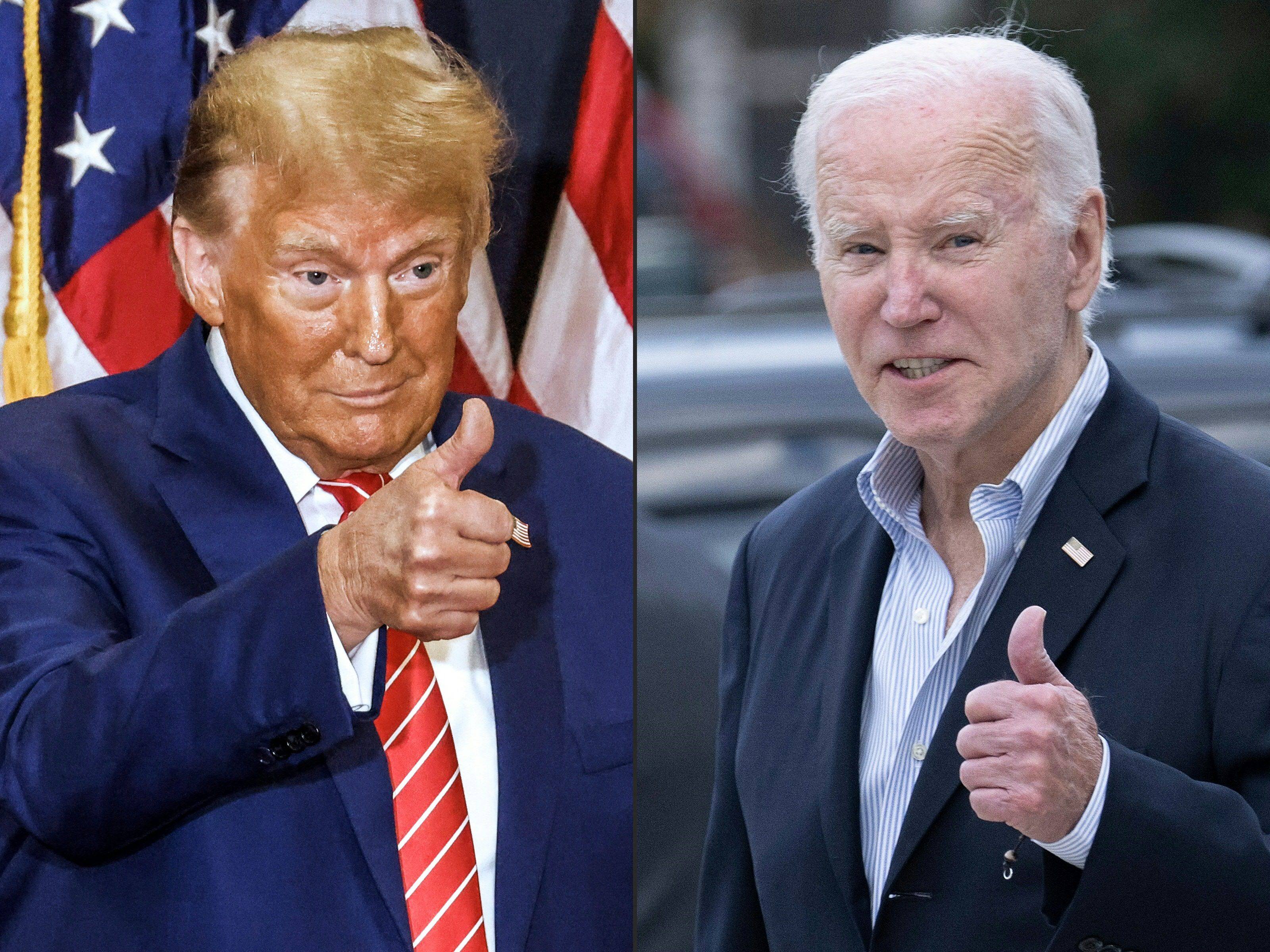 Donald Trump and US President Joe Biden are heading for a rematch. Photo: AFP