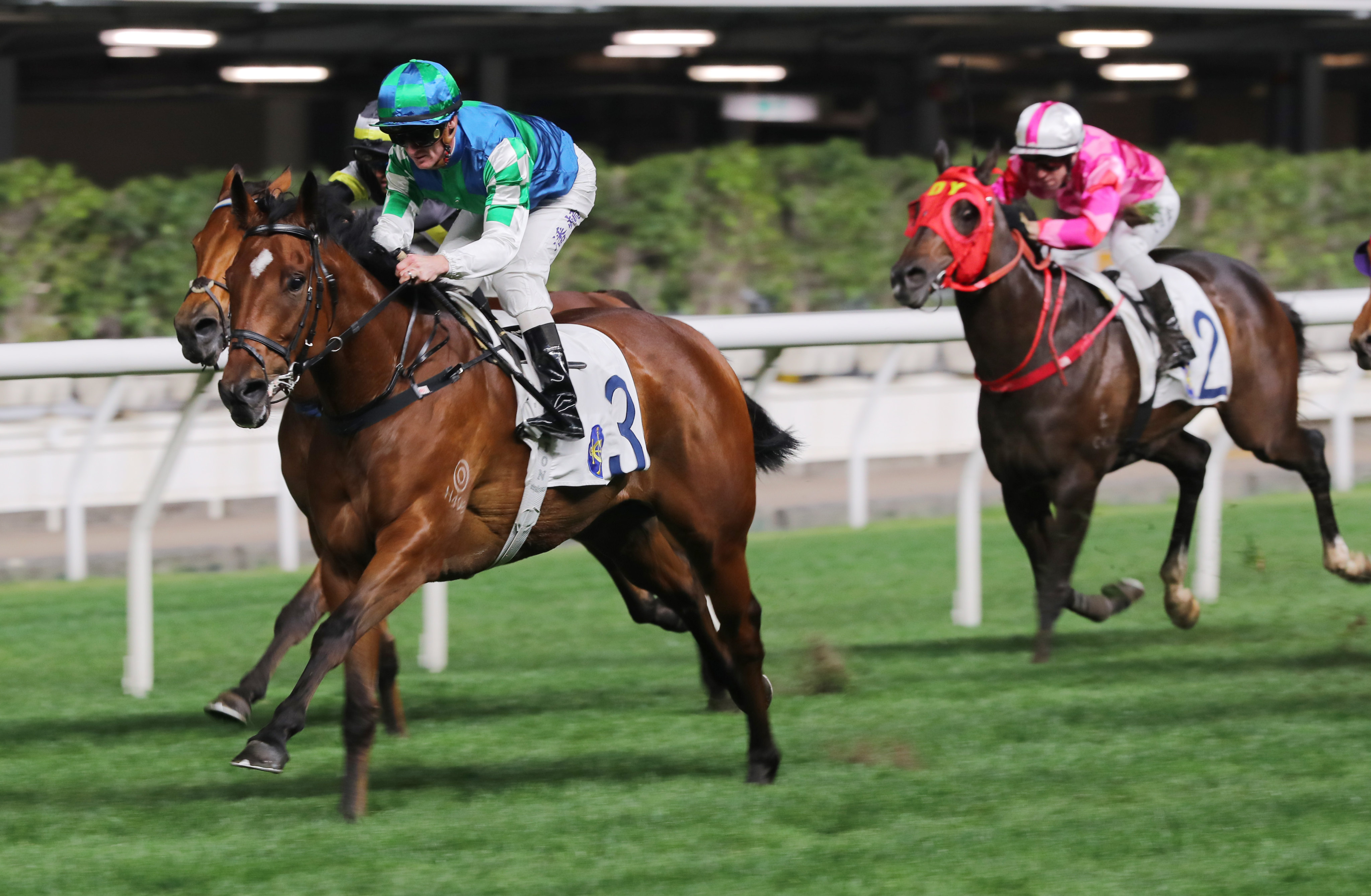Copartner Prance wins at Happy Valley for champion jockey Zac Purton. Photo: Kenneth Chan