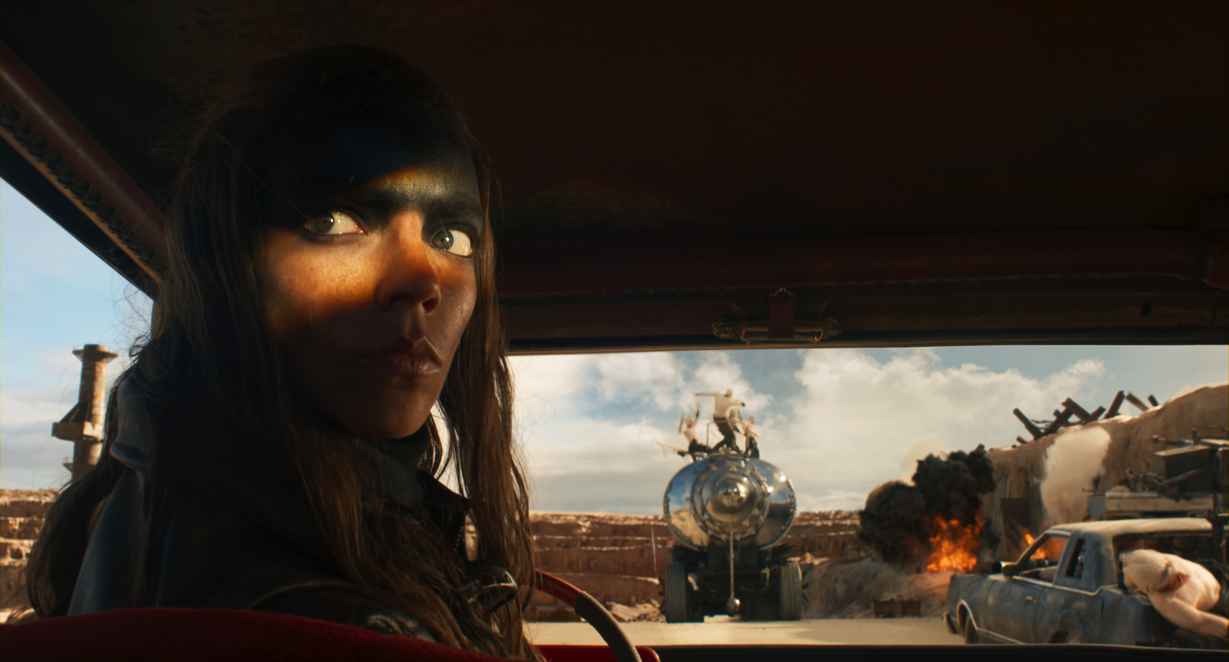 Anya Taylor-Joy in a still from Furiosa: A Mad Max Saga.