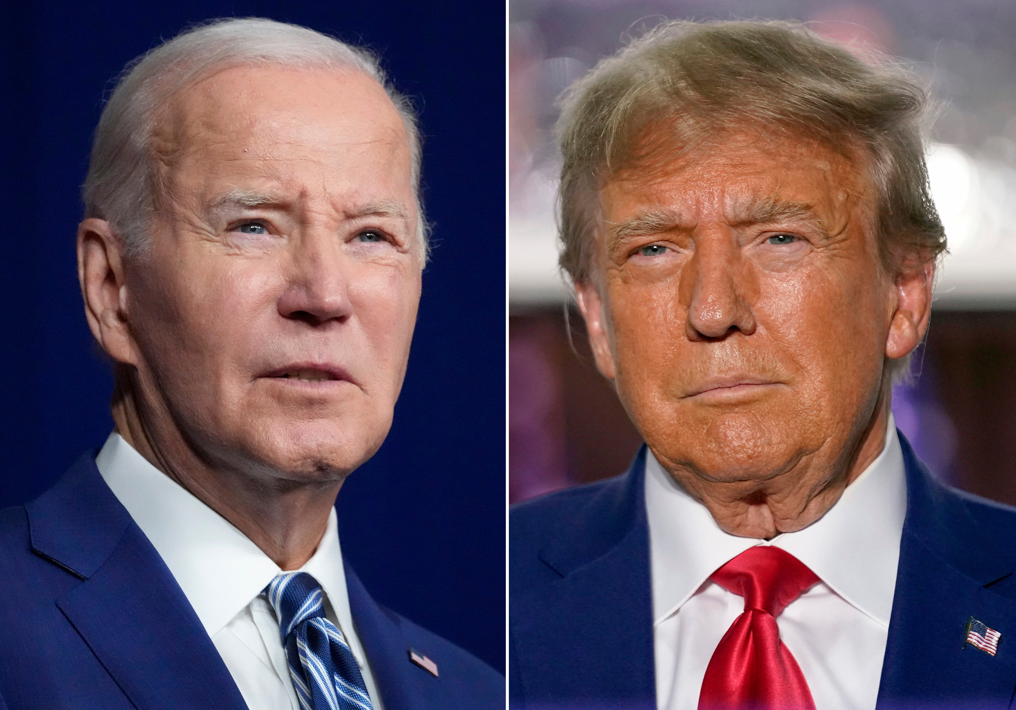 A new Reuters/Ipsos poll finds that Joe Biden has a 1 point lead over Donald Trump in the race to the White House. Photo: AP