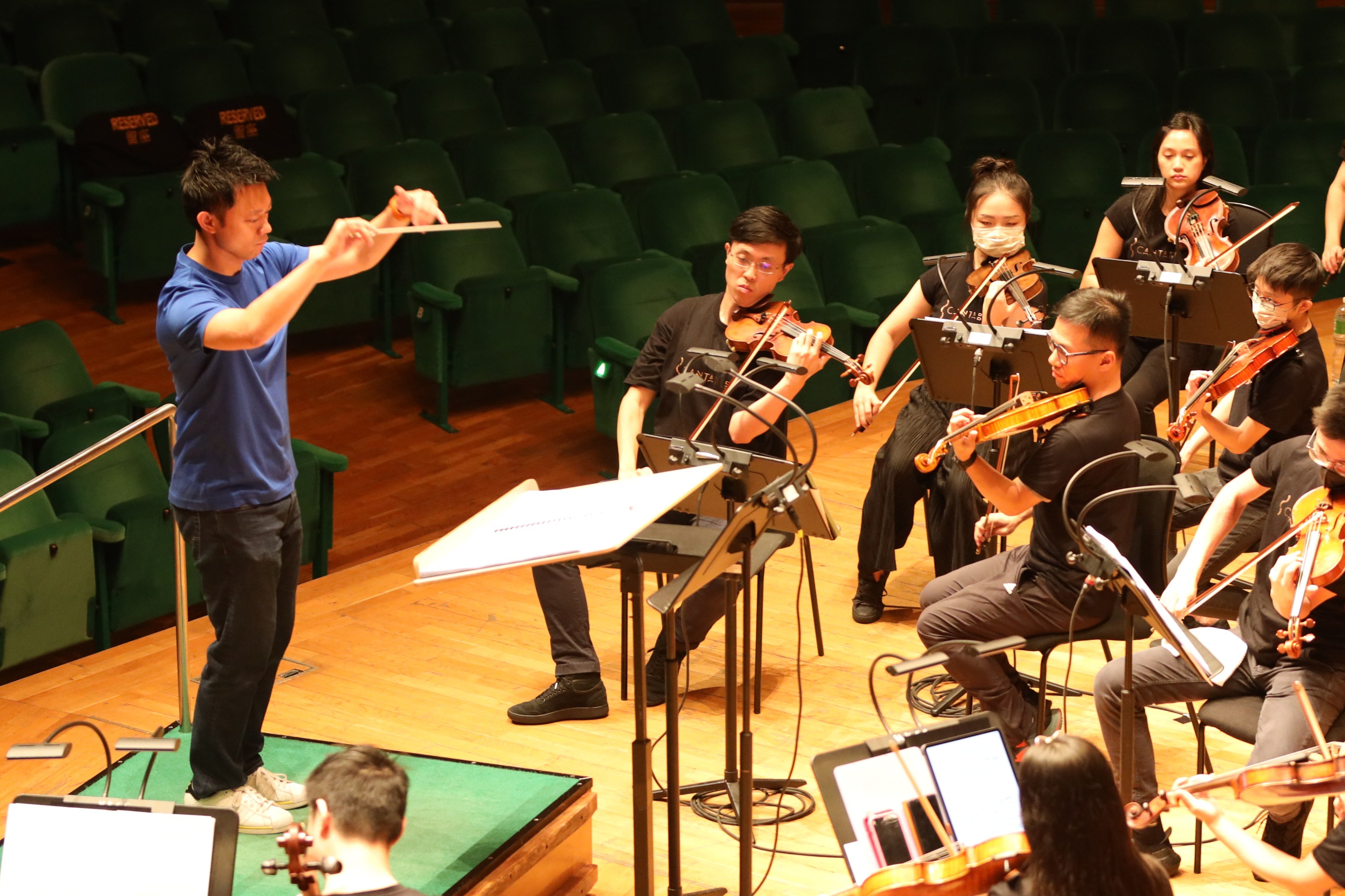 Philip Chu Chun-hei leads young musicians through Cantabile while working in the family garment business. Photo: Handout