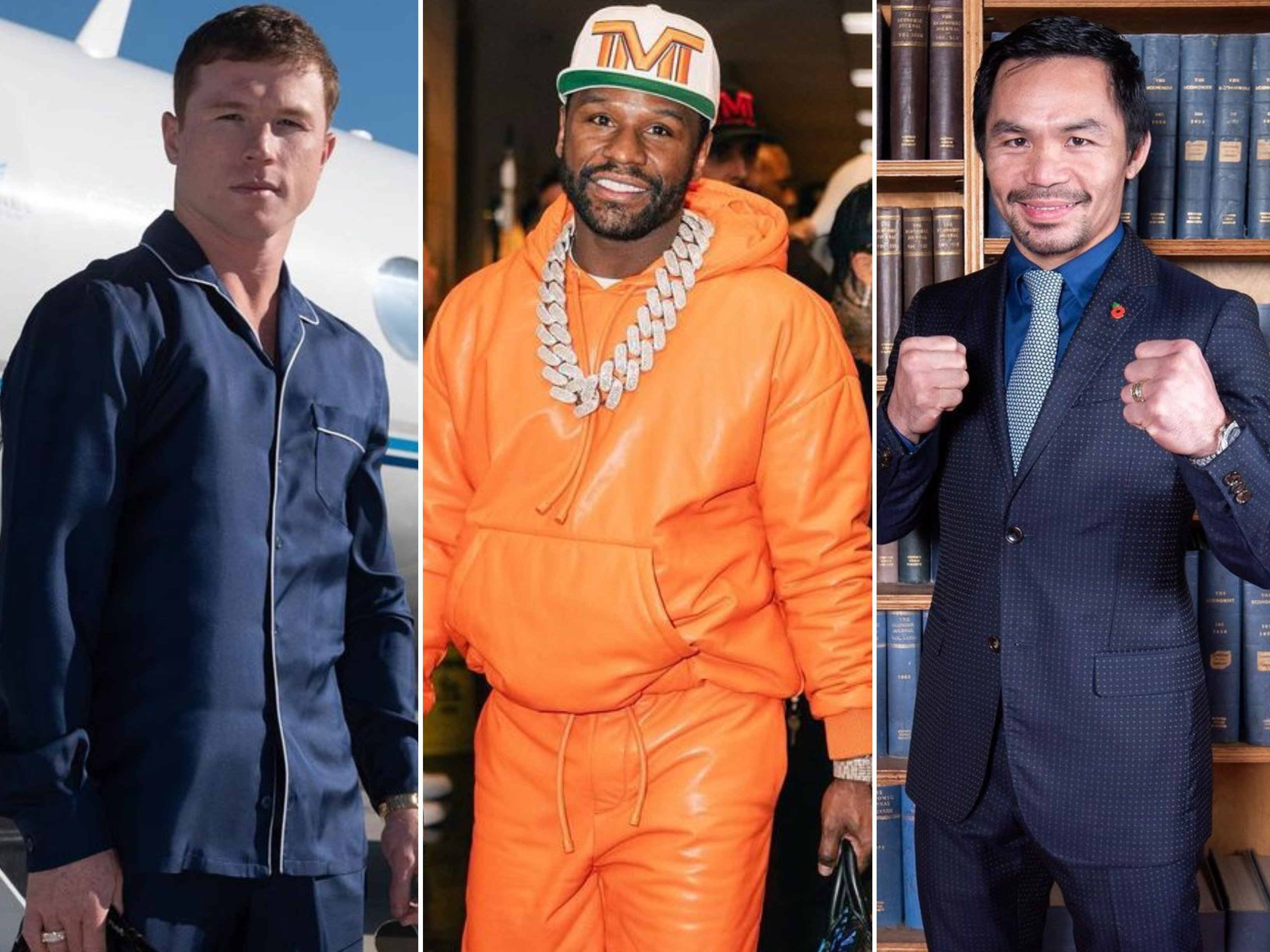 Who are the world’s richest boxers? Manny Pacquiao, Floyd Mayweather and Canelo all make the list. Photos: @canelo, @floydmayweather, @mannypacquiao/Instagram
