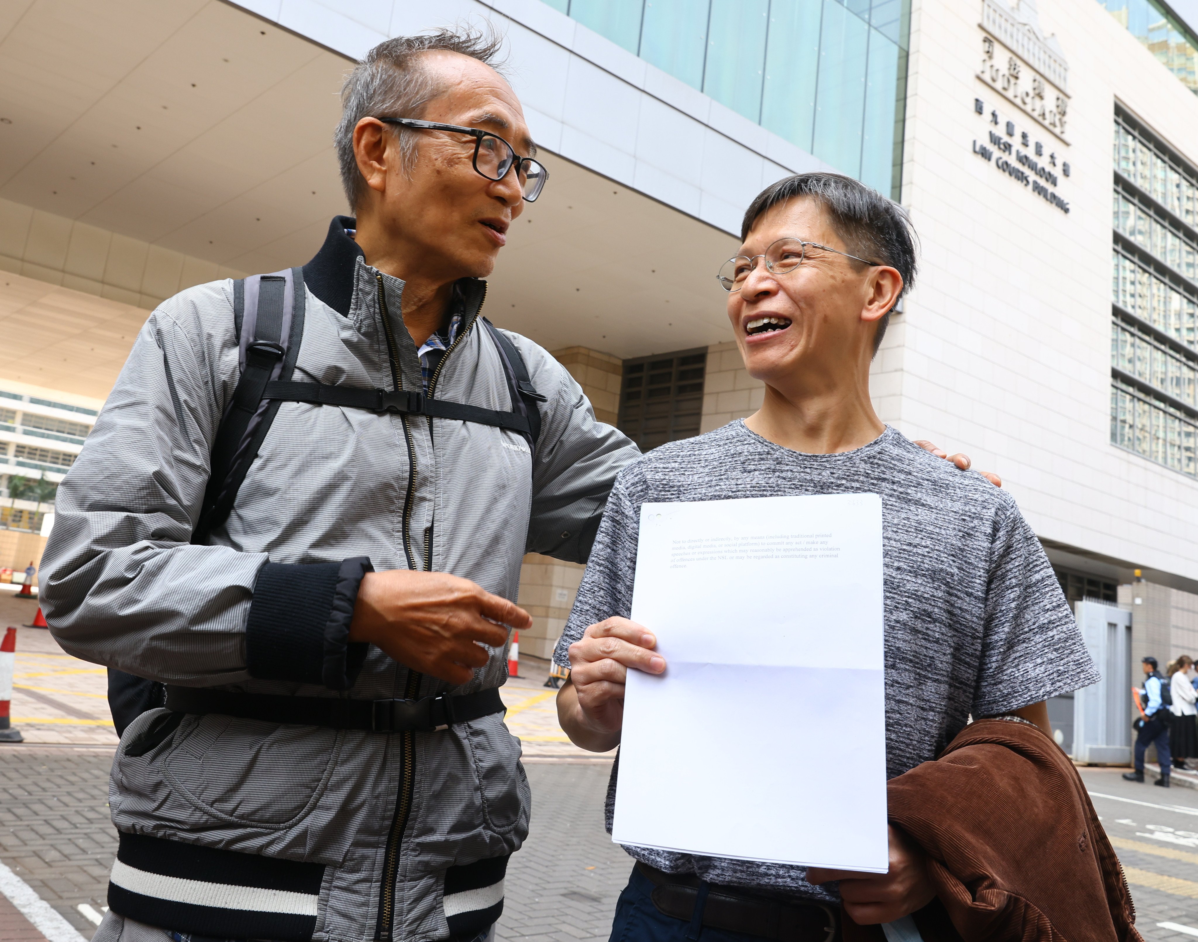 Tsui Hon-kwong (left) and Tang Ngok-kwan had earlier been granted bail pending their appeal. Photo: Dickson Lee