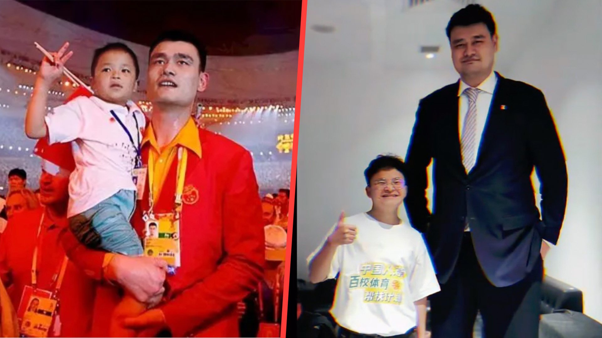 A reunion to remember took place earlier this month when a now grown up, boy-hero of the deadly 2008 Sichuan earthquake was reunited with Chinese basketball legend, Yao Ming, 16 years after the pair led China’s team at the opening parade of the Beijing Olympics. Photo: SCMP composite/Douyin/Zhihu