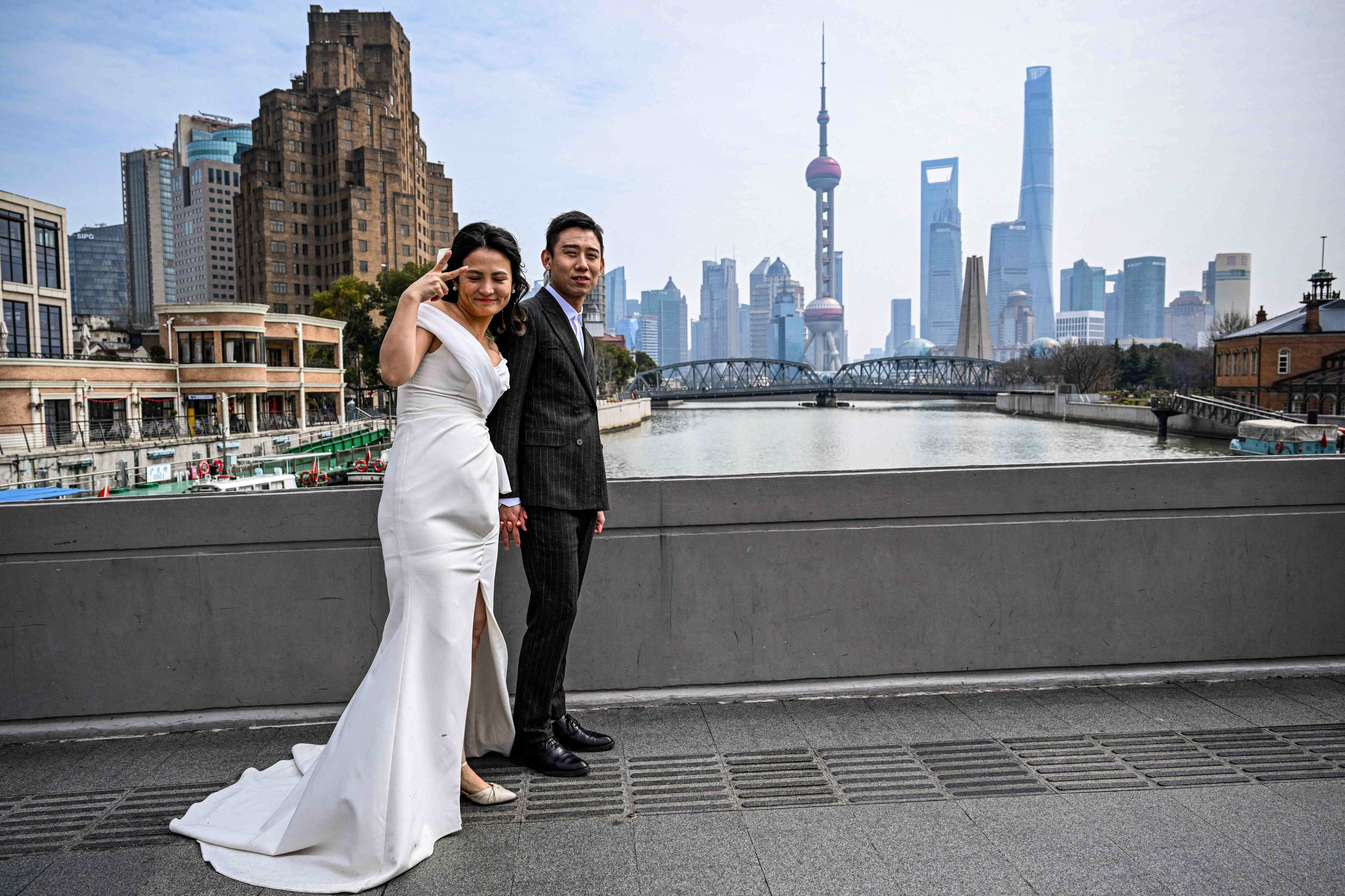 To boost birth rates and encourage marriage, Chinese authorities have offered incentives to encourage couples to have bigger families. Photo: AFP