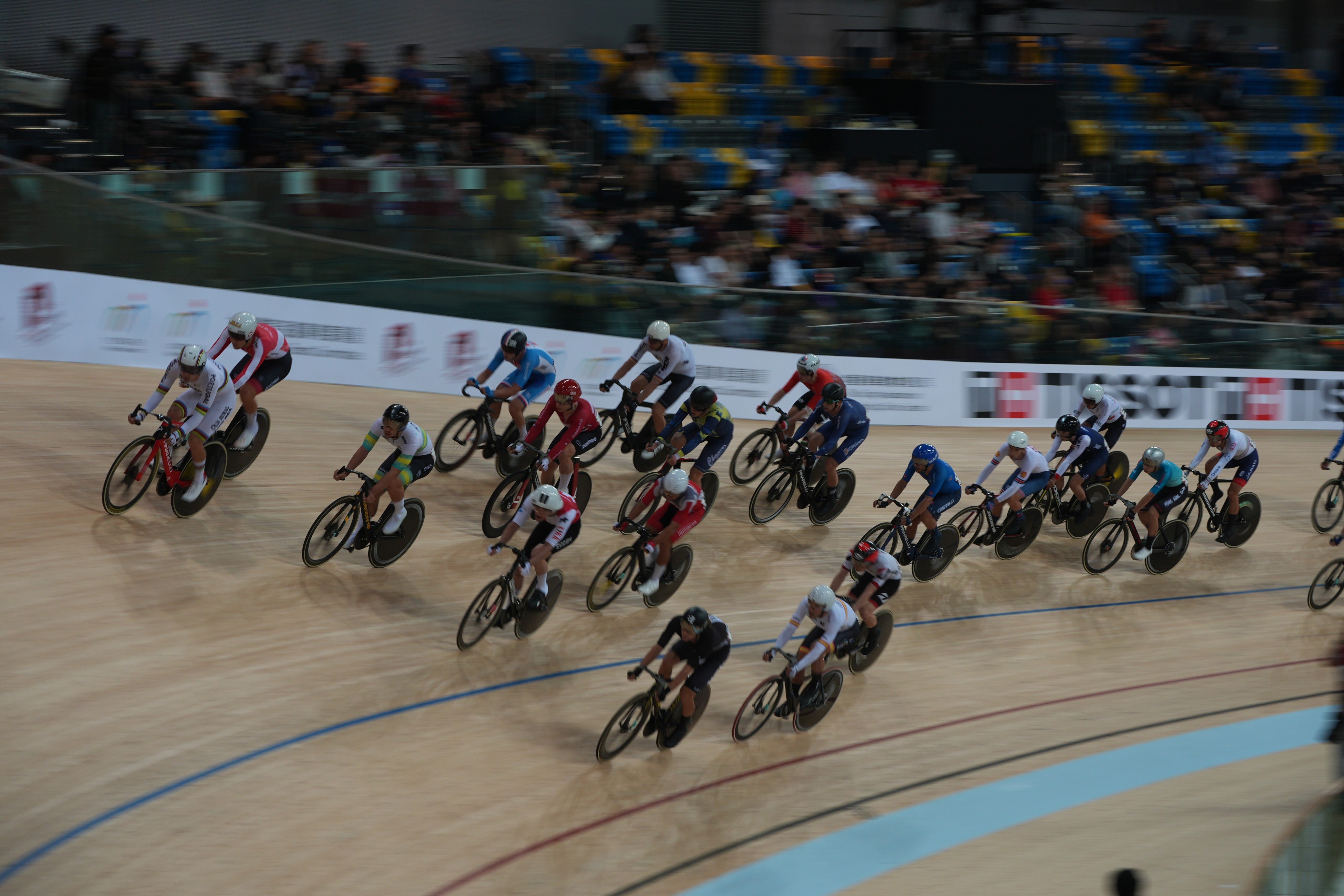 The UCI Track Nations Cup attracted a number of elite riders, but few paying spectators. Photo: Eugene Lee