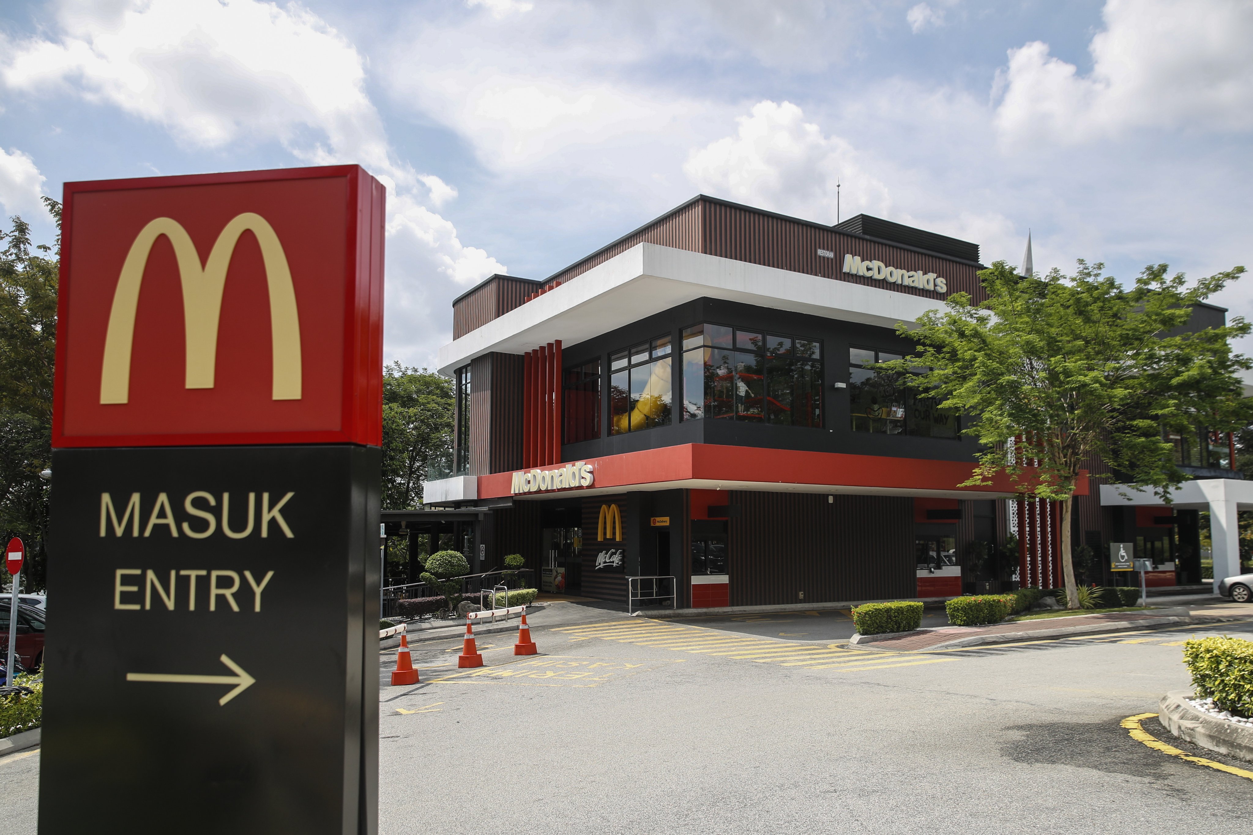 A McDonald’s restaurant in Putrajaya, Malaysia. Photo: EPA-EFE