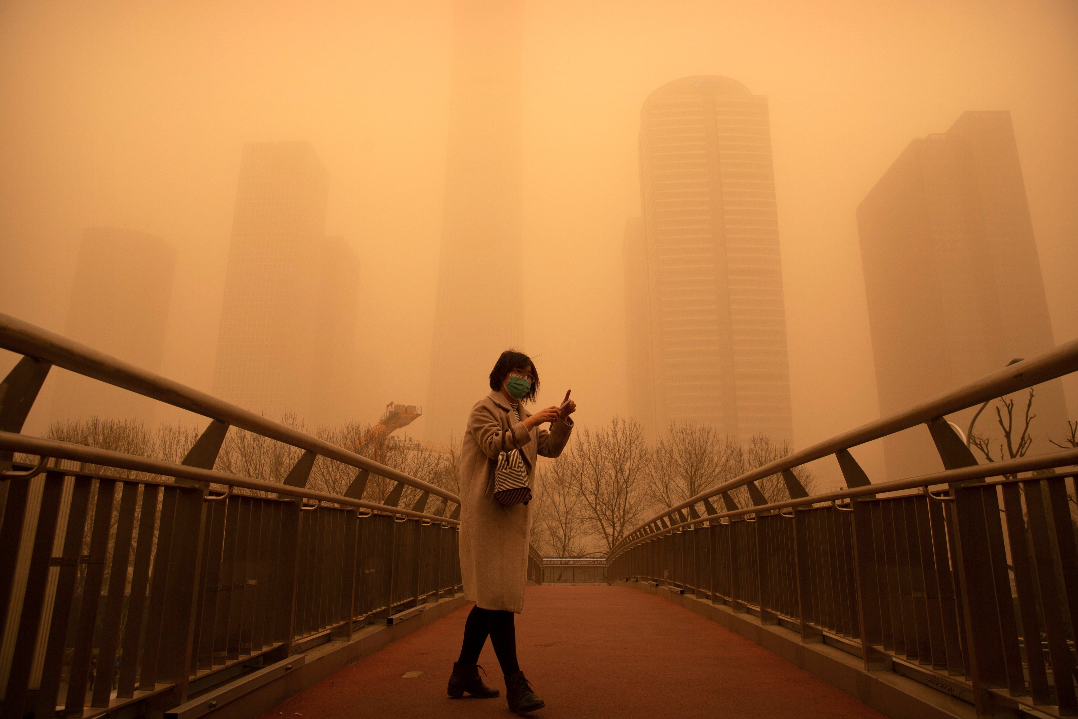 Air pollution worsened across China last year amid extreme weather events like sandstorms and droughts and a resurgence in coal use. Photo: AP