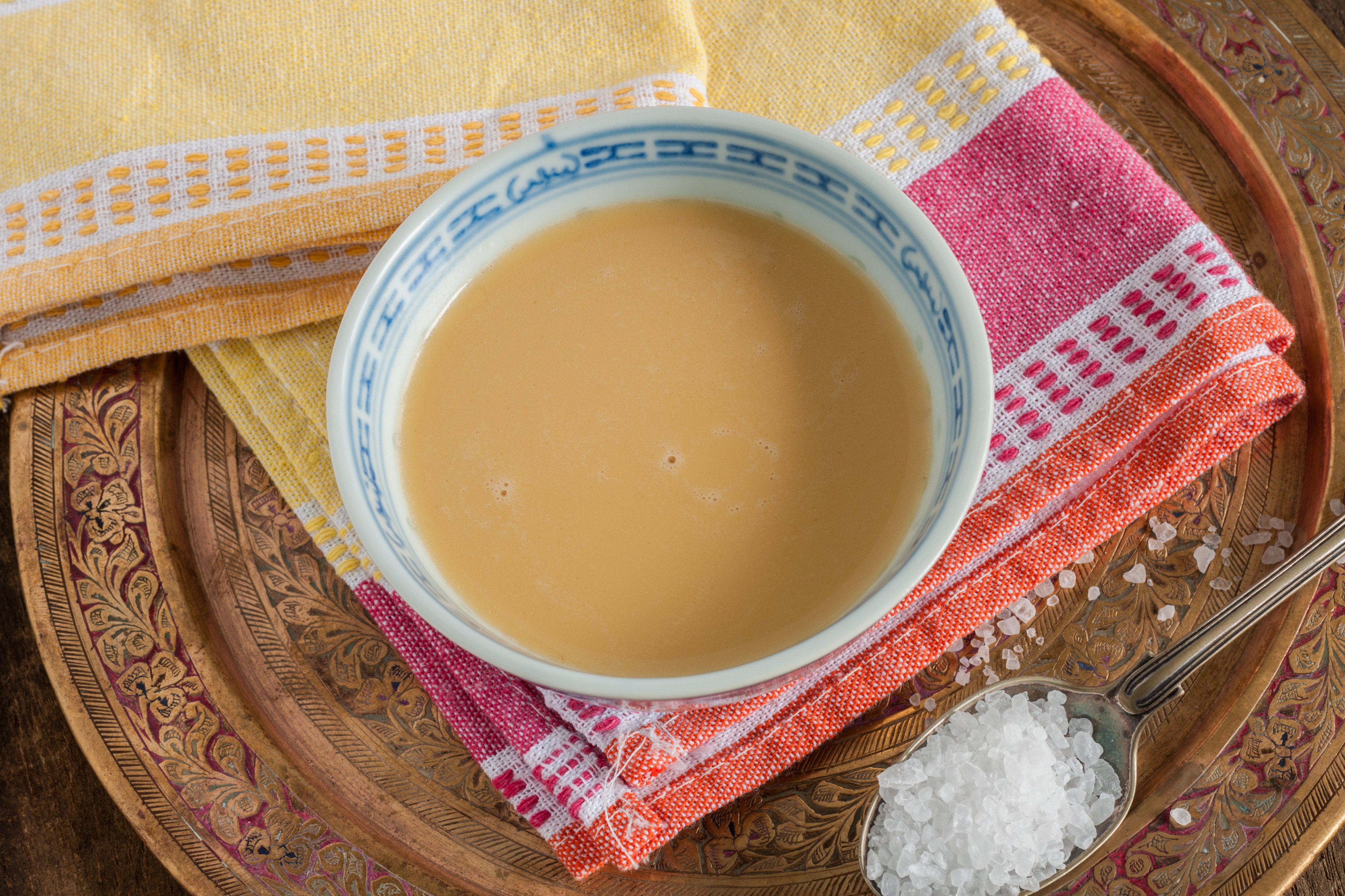 A cup of salty Tibetan tea made with yak butter. It’s not the only tea in Asia served with salt added. Britons who waded into a recent social media debate over the practice only showed how out of touch they were. Photo: Shutterstock