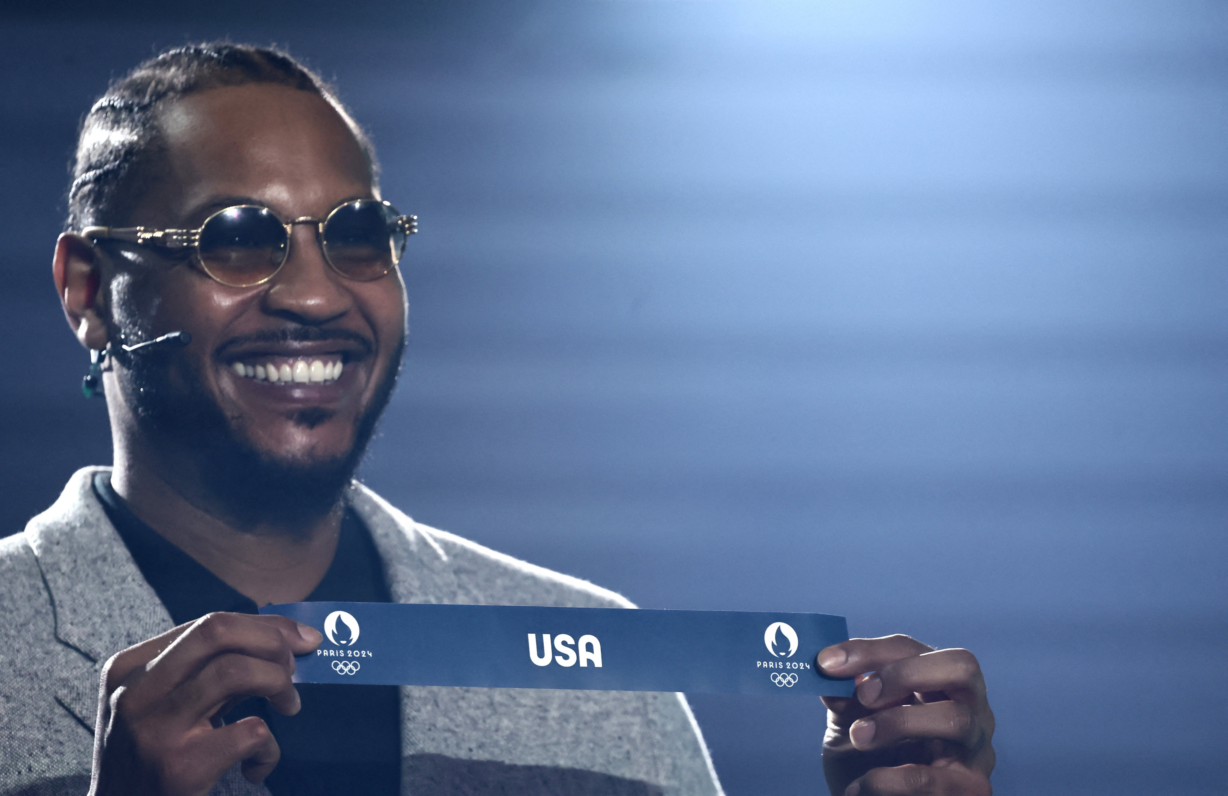 Carmelo Anthony draws the United States for the group stages of the men’s basketball tournament at the Paris Olympics. Photo: Reuters