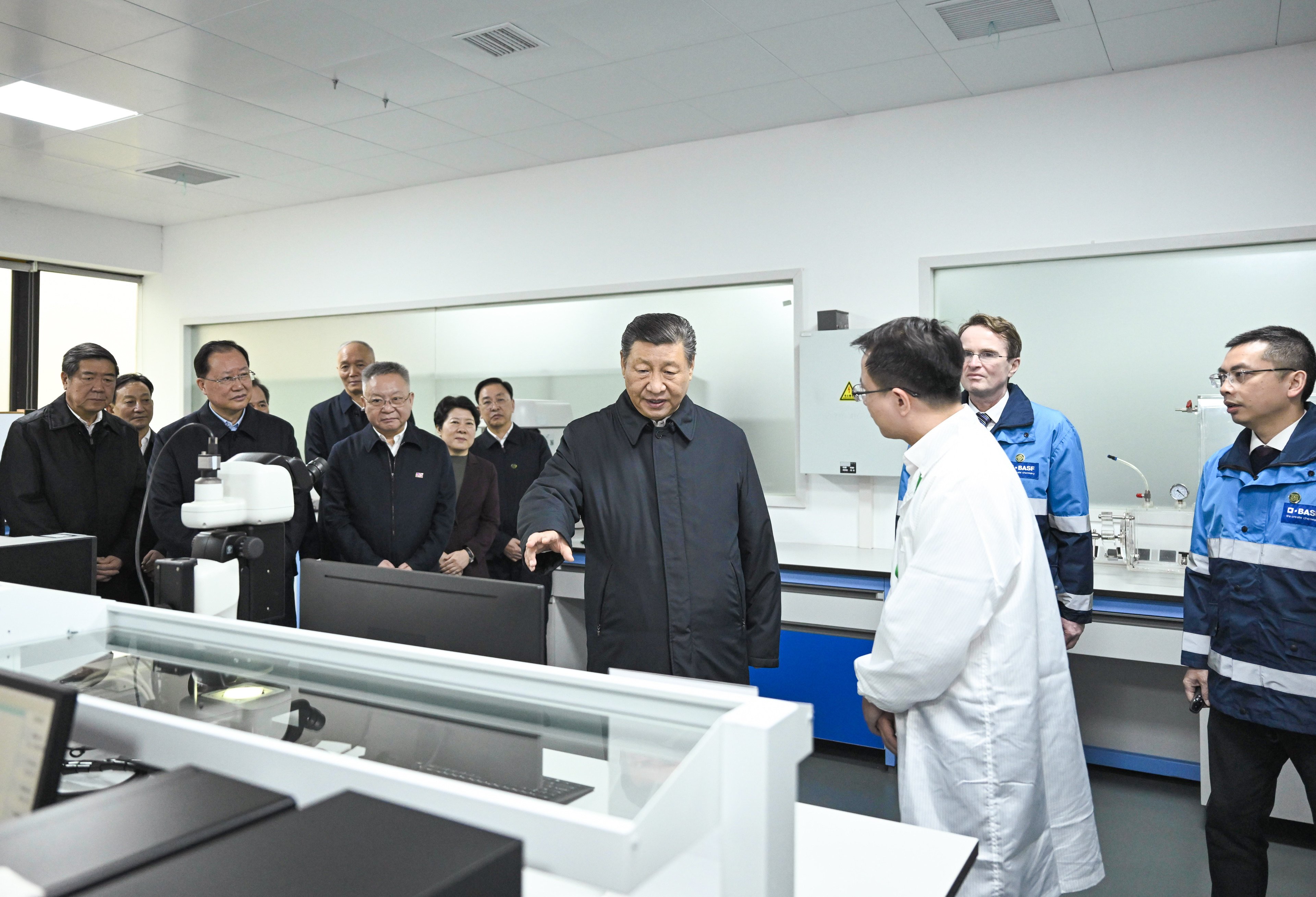 President Xi Jinping visits a battery materials joint venture in Changsha, central China’s Hunan province. Photo: Xinhua