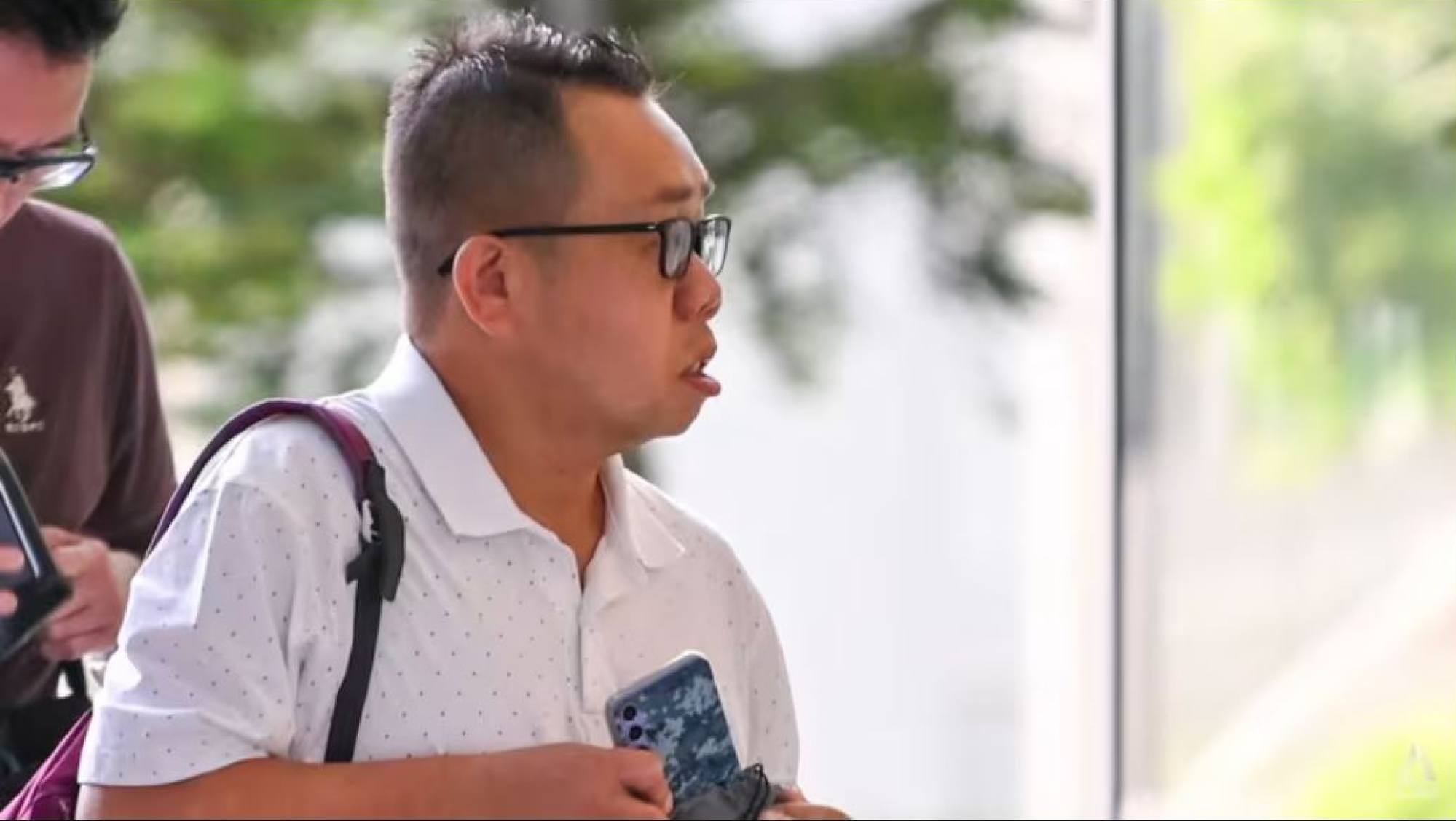 Kong Chee Kian arrives at the State Courts in Singapore on March 20. Photo: CNA