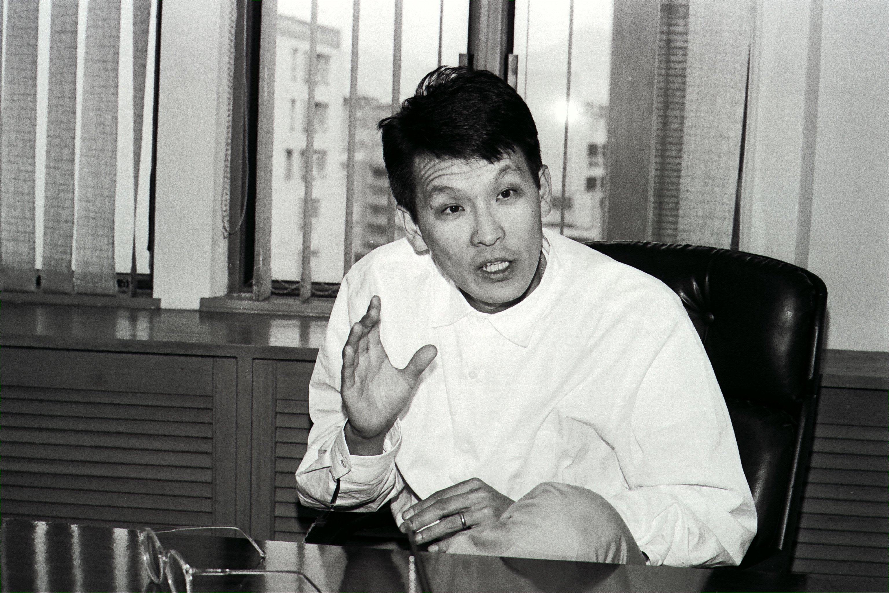Film director Wayne Wang in 1987.