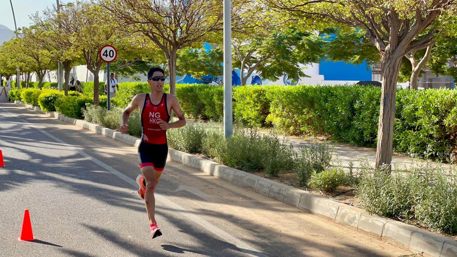 Jason Ng is ‘in a good place’ ahead of his home World Cup event on Sunday. Photo: Hong Kong Triathlon Association