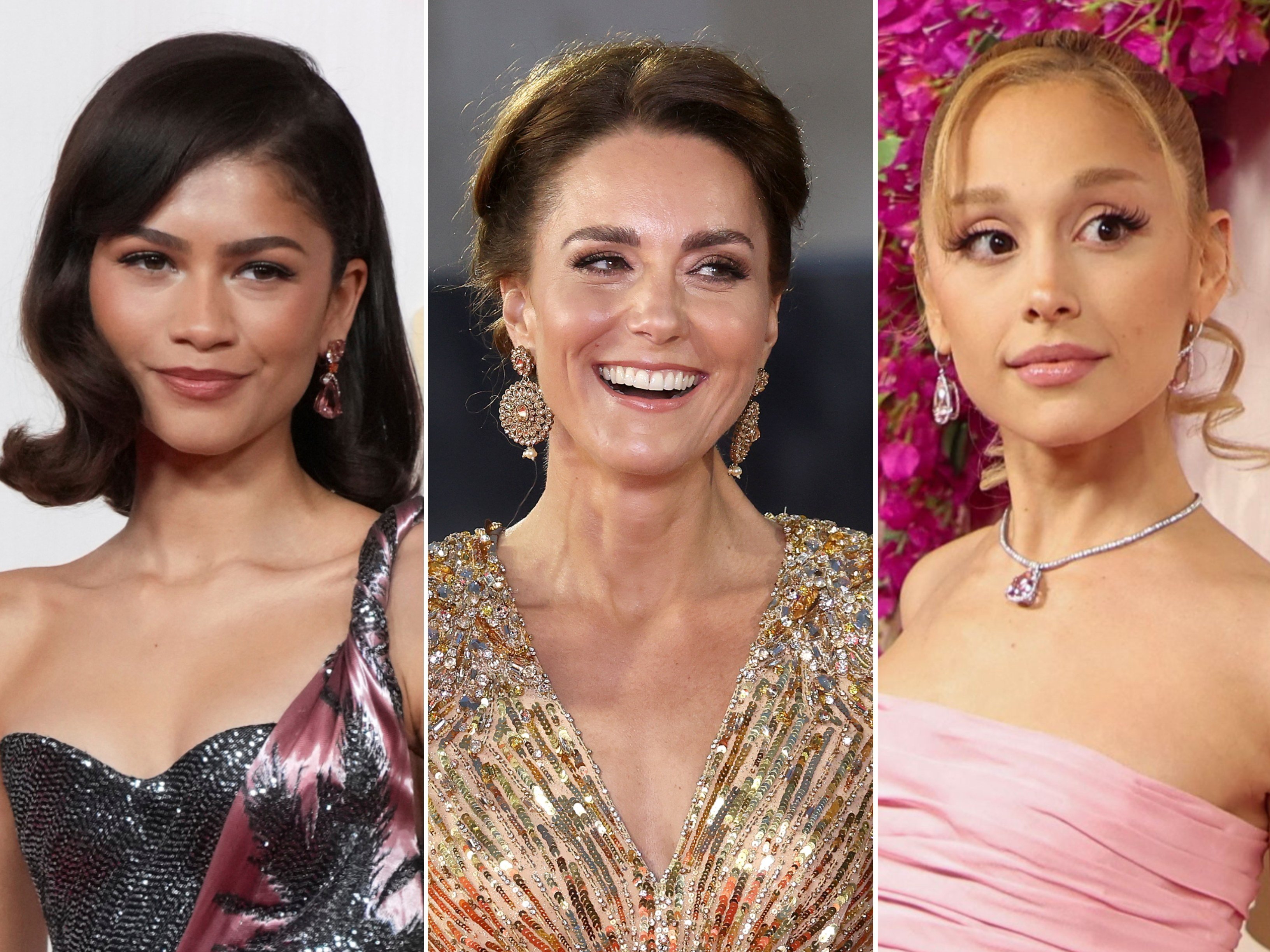 Zendaya, Kate Middleton and Ariana Grande have all been embroiled in controversies regarding edited photos of themselves. Photos: AFP, AP, Getty Images