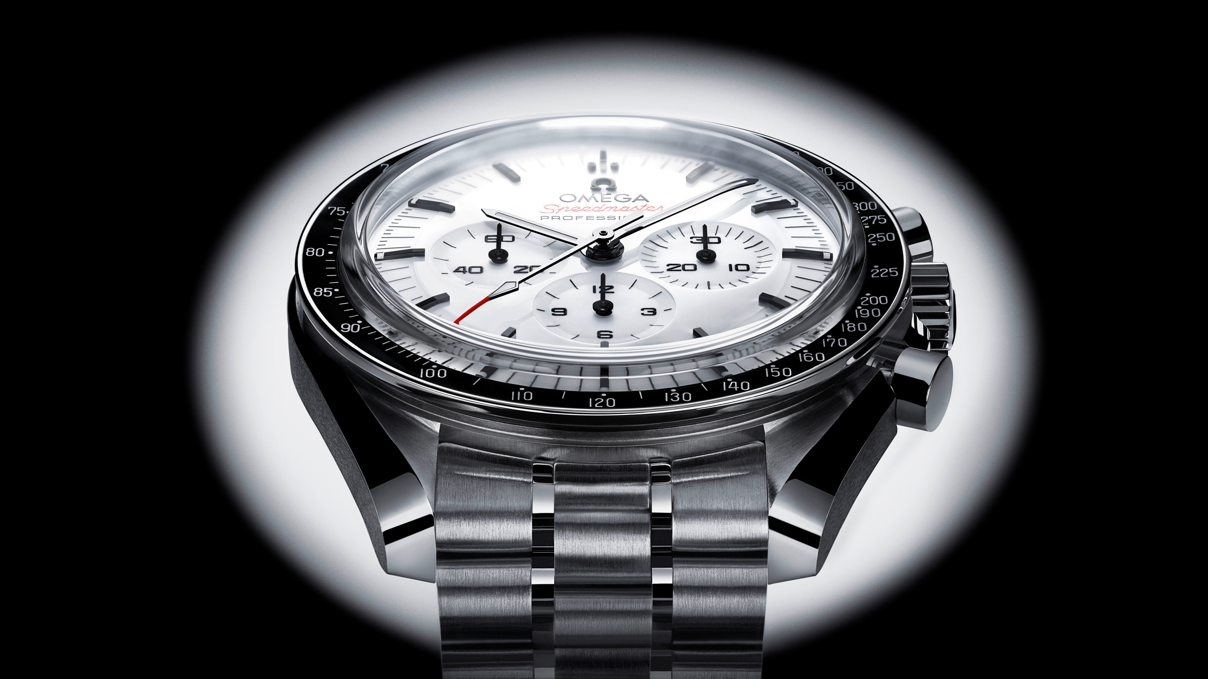 The classic Omega Speedmaster Moonwatch has been updated for 2024. Photo: Handout