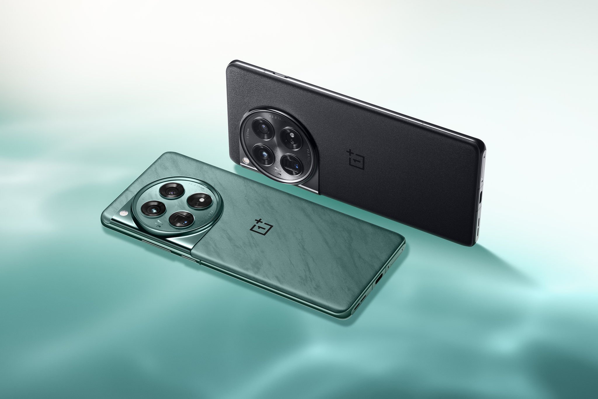 The OnePlus 12 smartphone has three cameras produced in collaboration with Hasselblad, and shoots 4K video. Its display is ultra bright and a fast charger that ships with the phone charges the battery to half capacity in 12 minutes. Photo: OnePlus