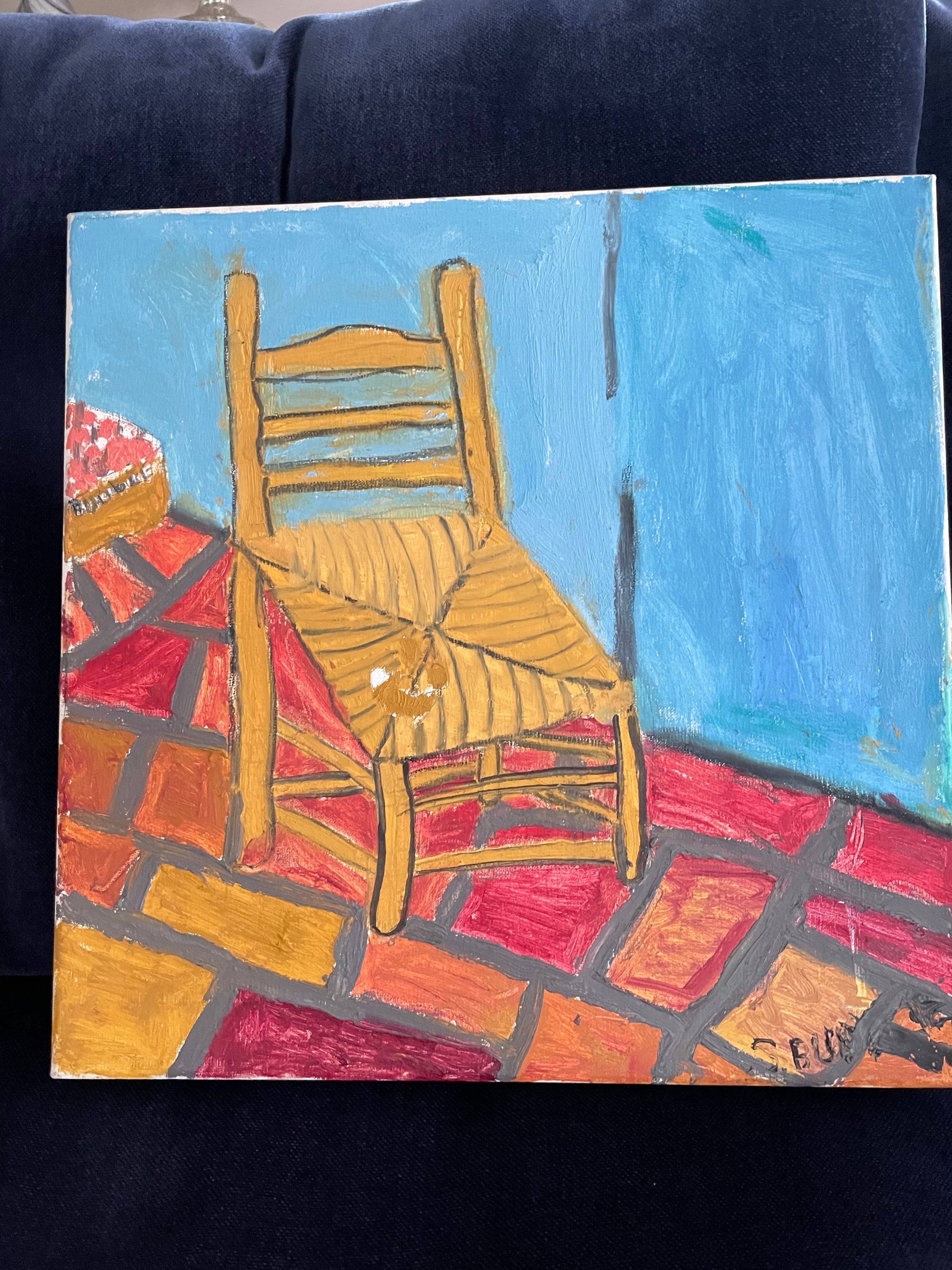 An interpretation of Van Gogh’s chair, by Cliff Buddle’s son. Photo: SCMP