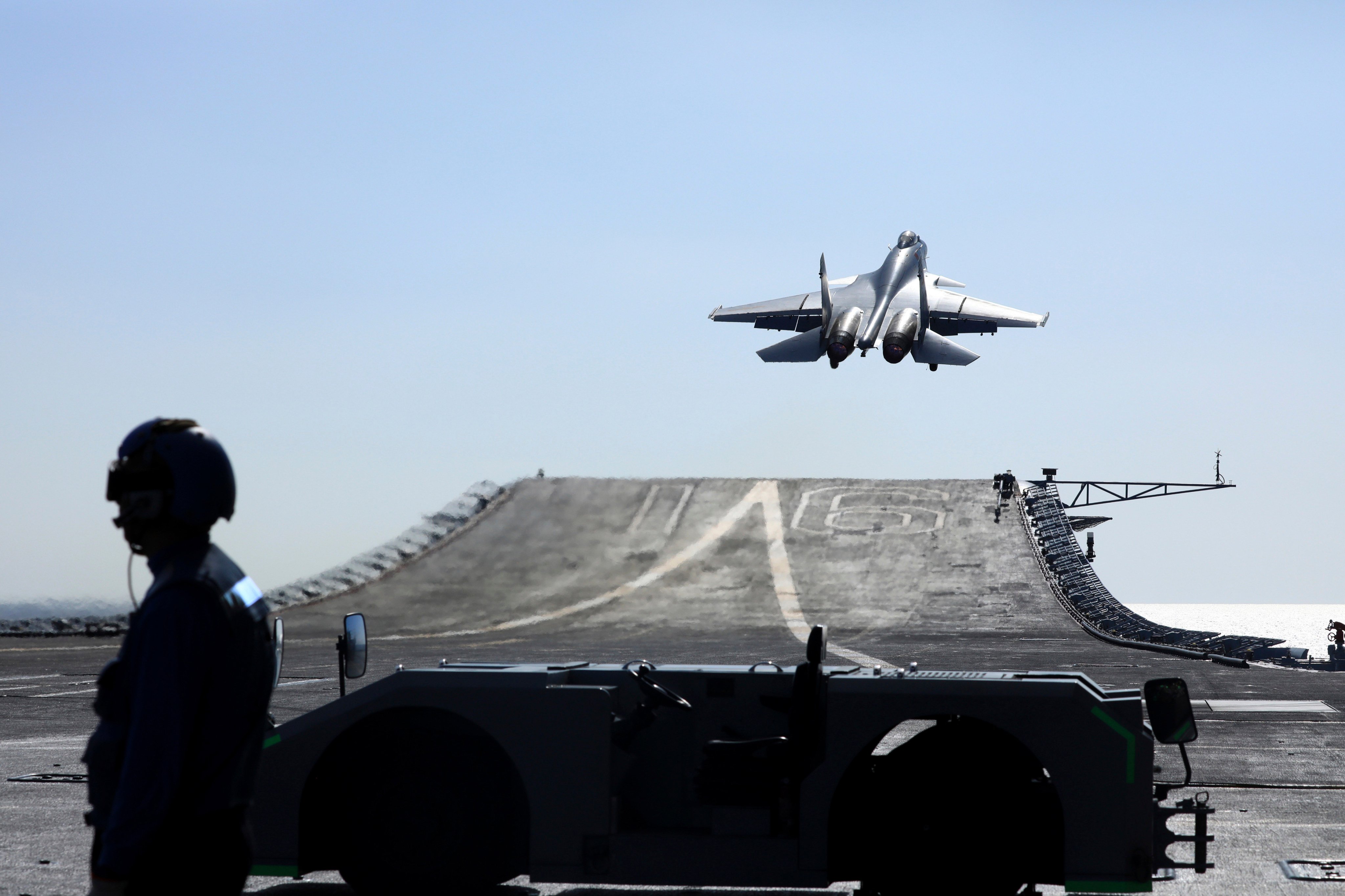 Chinese scientists and engineers have created a prototype of a new electromagnetic catapult for aircraft carriers that outstrips anything seen before. Photo: Xinhua via AP