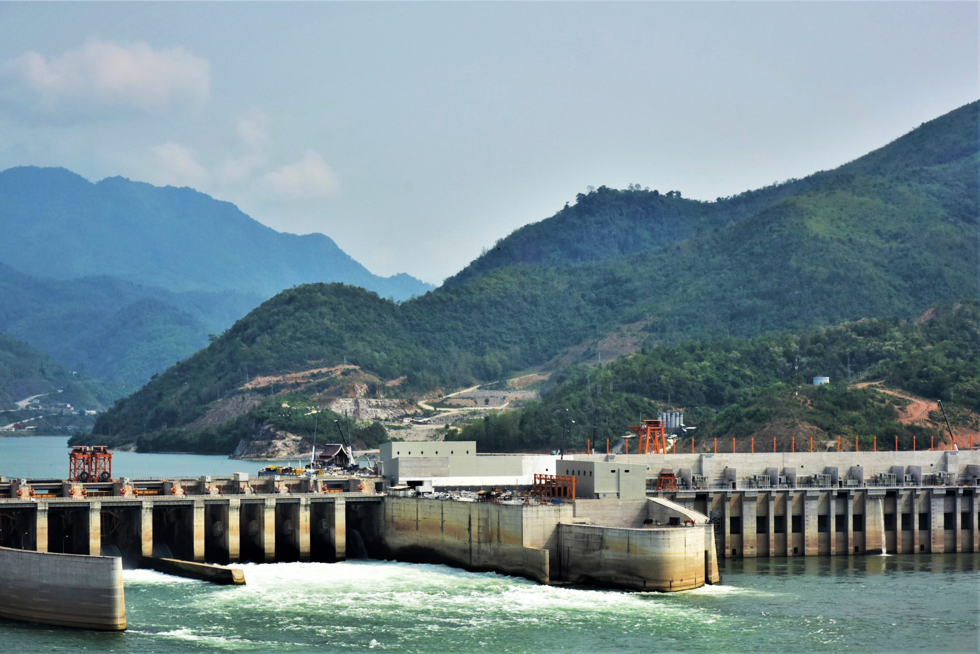 The Xayaburi dam. Fishers say this dam on the Lower Mekong has ruined their catch. Photo: Handout