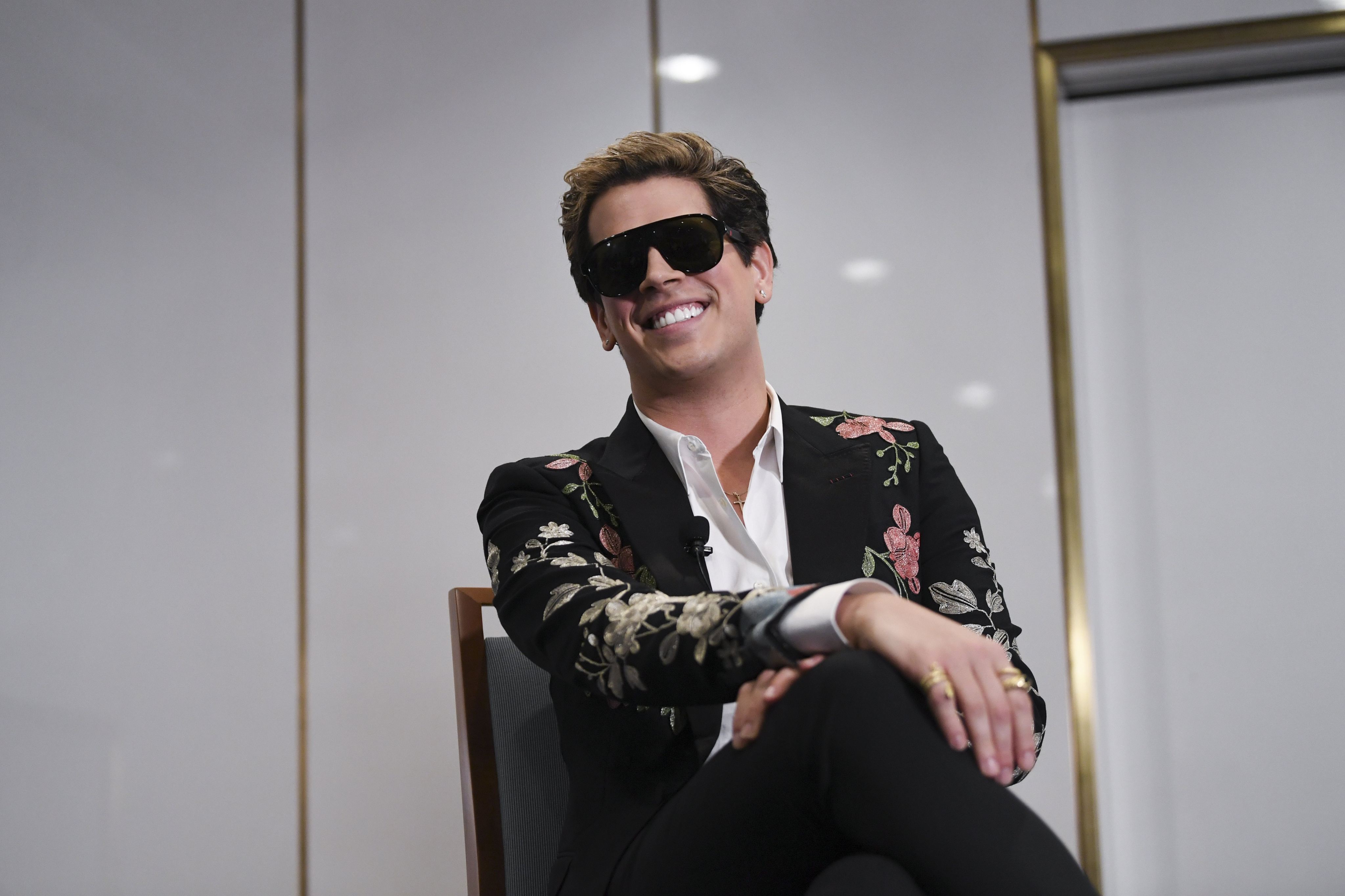 Kanye West’s right hand man Milo Yiannopoulos (pictured) has been making headlines again after firing talent manager YesJulz. Photo: EPA-EEE