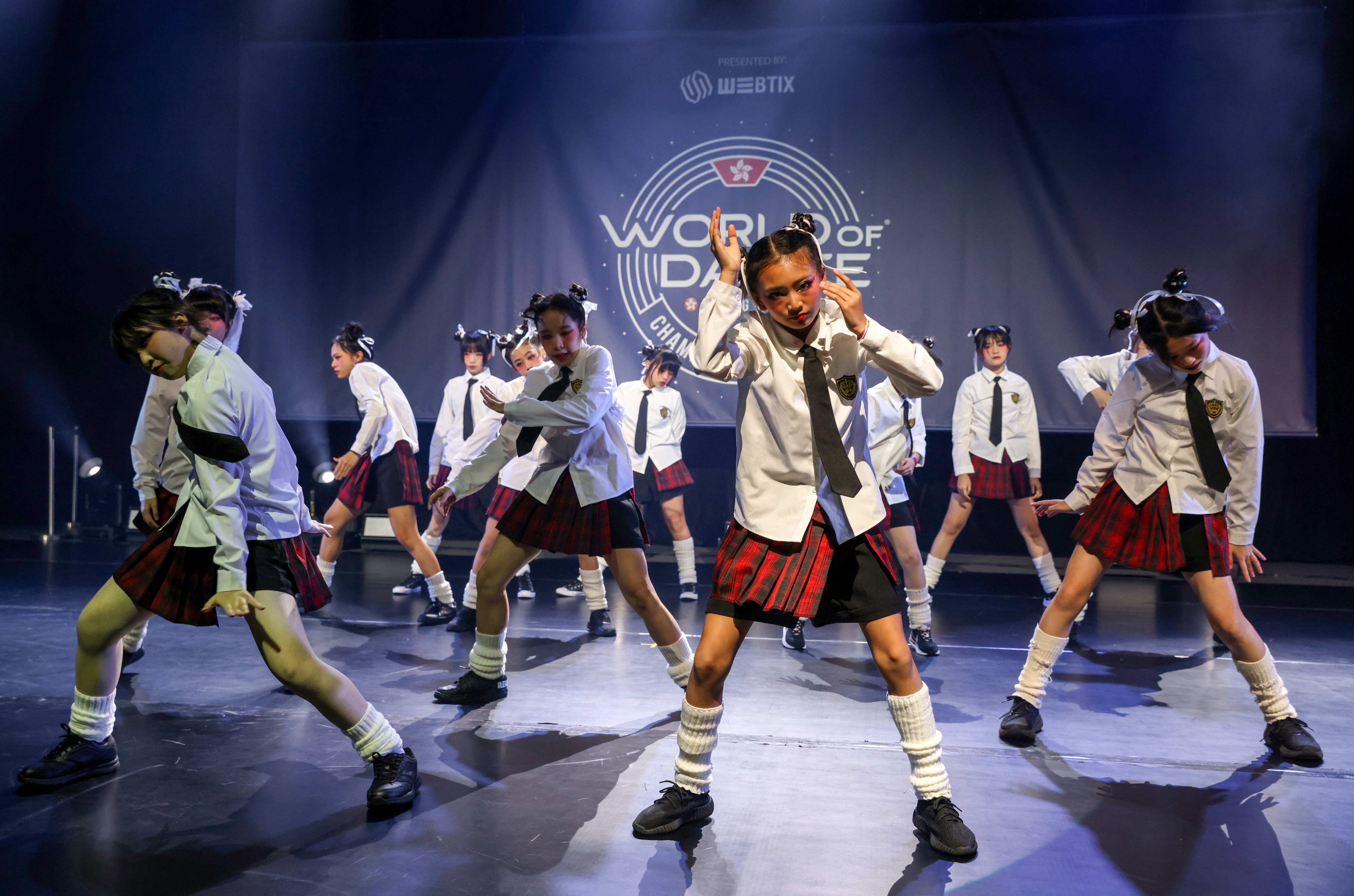 Yooki Crew performs during the 2024 World of Dance Hong Kong competition at Southorn Stadium in Wan Chai on March 9, 2024. Photo: Yik Yeung-man