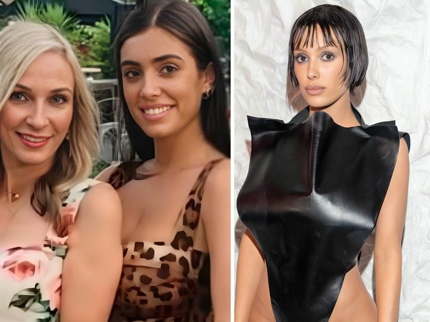 Bianca Censori’s mum, Alexandra, allegedly flew halfway across the world to “save” her daughter, who’s married to Kanye West. Photos: @alyssia.censori/Instagram, Getty Images