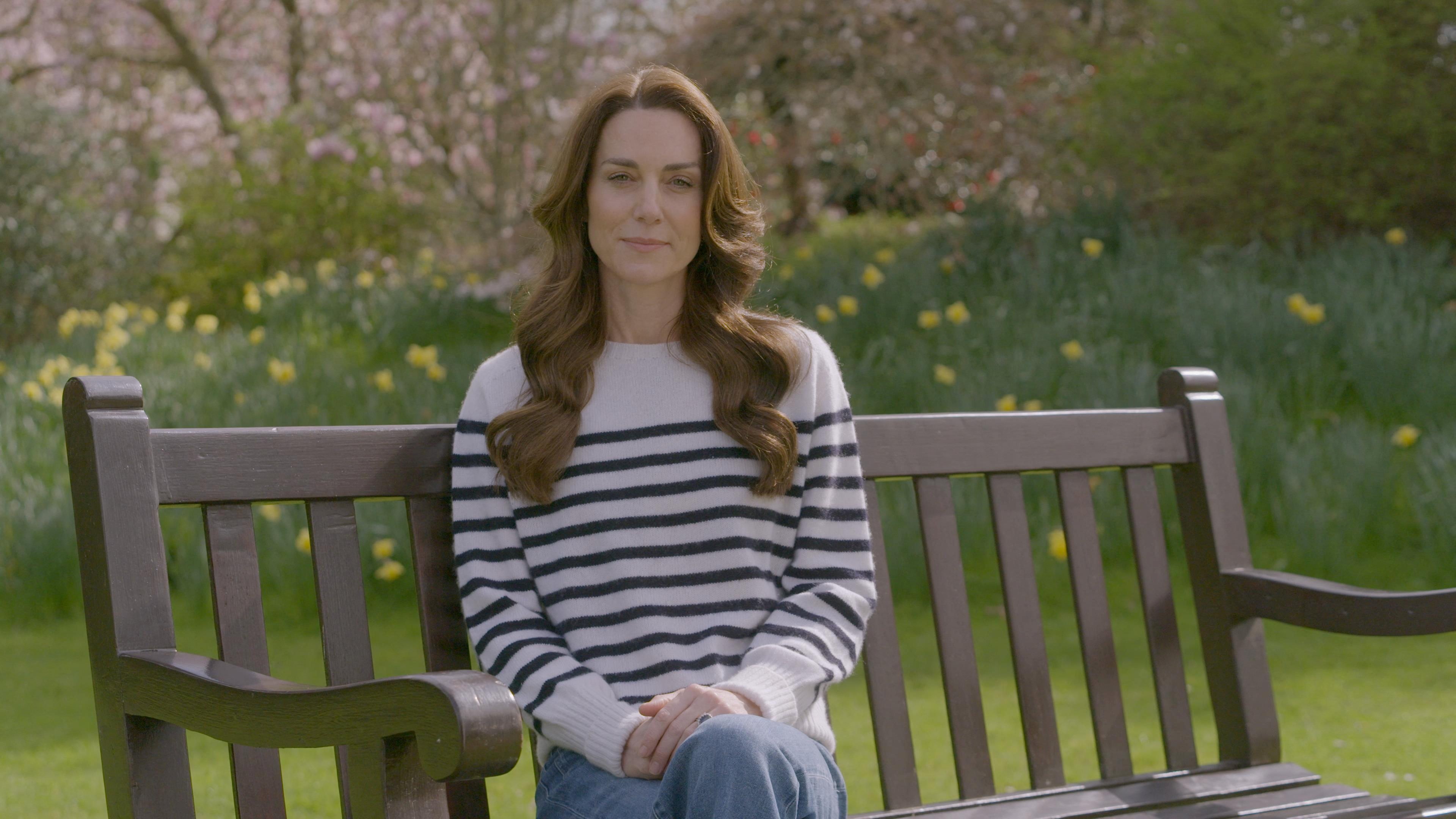 Britain’s Kate, Princess of Wales, in an image from a handout video released on Friday in which she announces that she has cancer. Photo: BBC Studios / Handout via Reuters