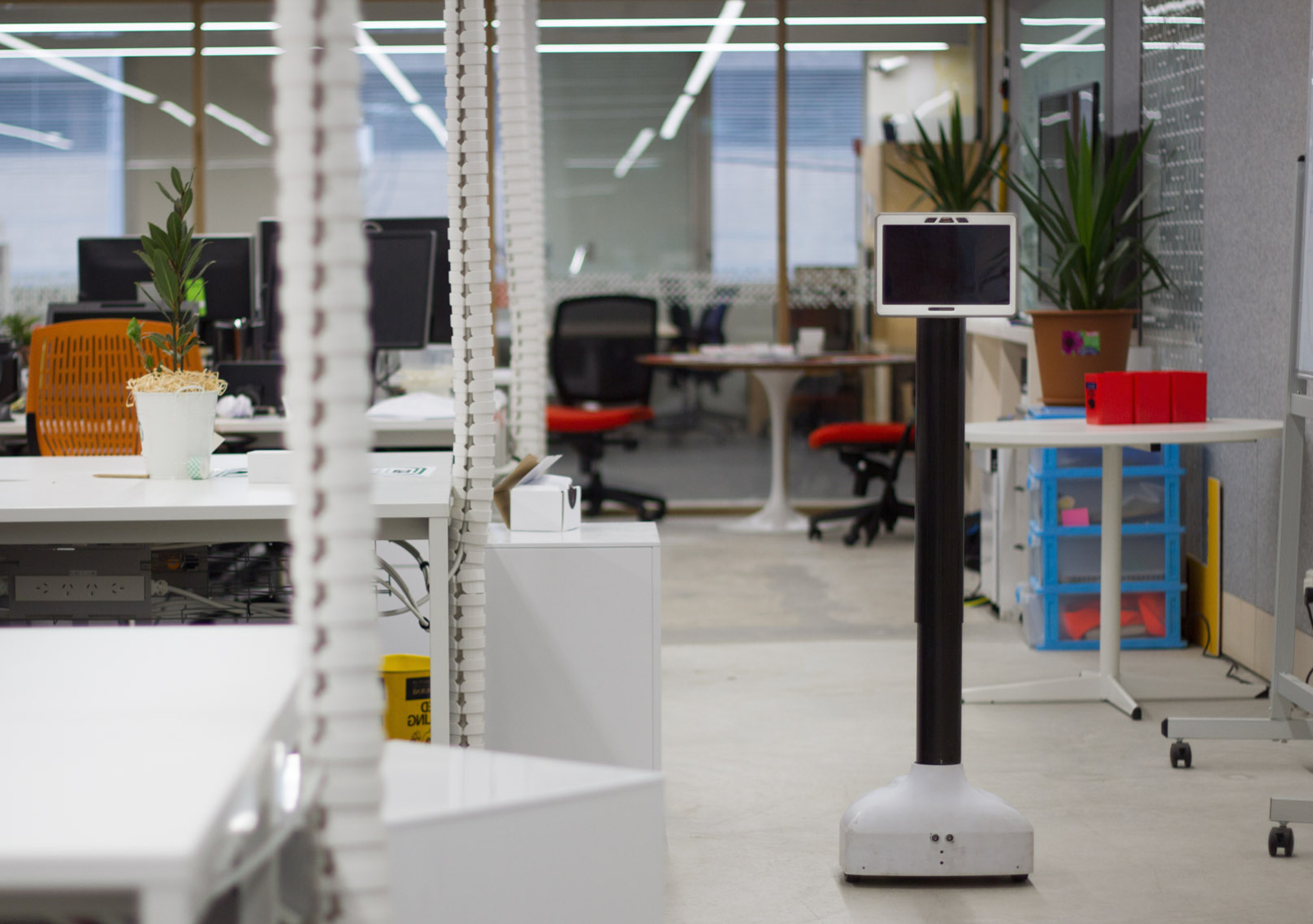 The Teleport teleconferencing robot developed by Aubot. Photo: Handout