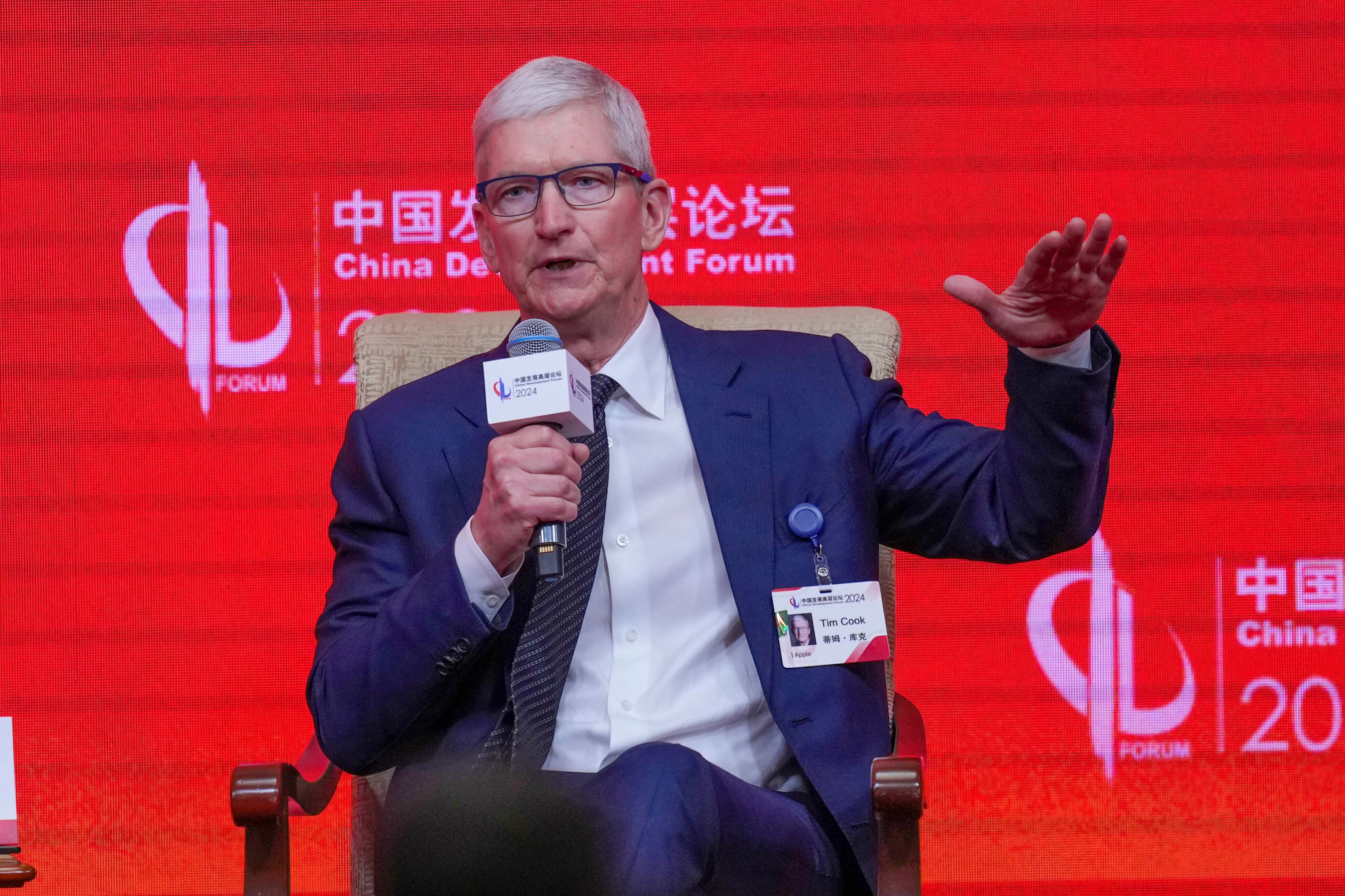 Apple will use its own AI model outside China but turn to locally-built technology for the mainland. Photo: AP 