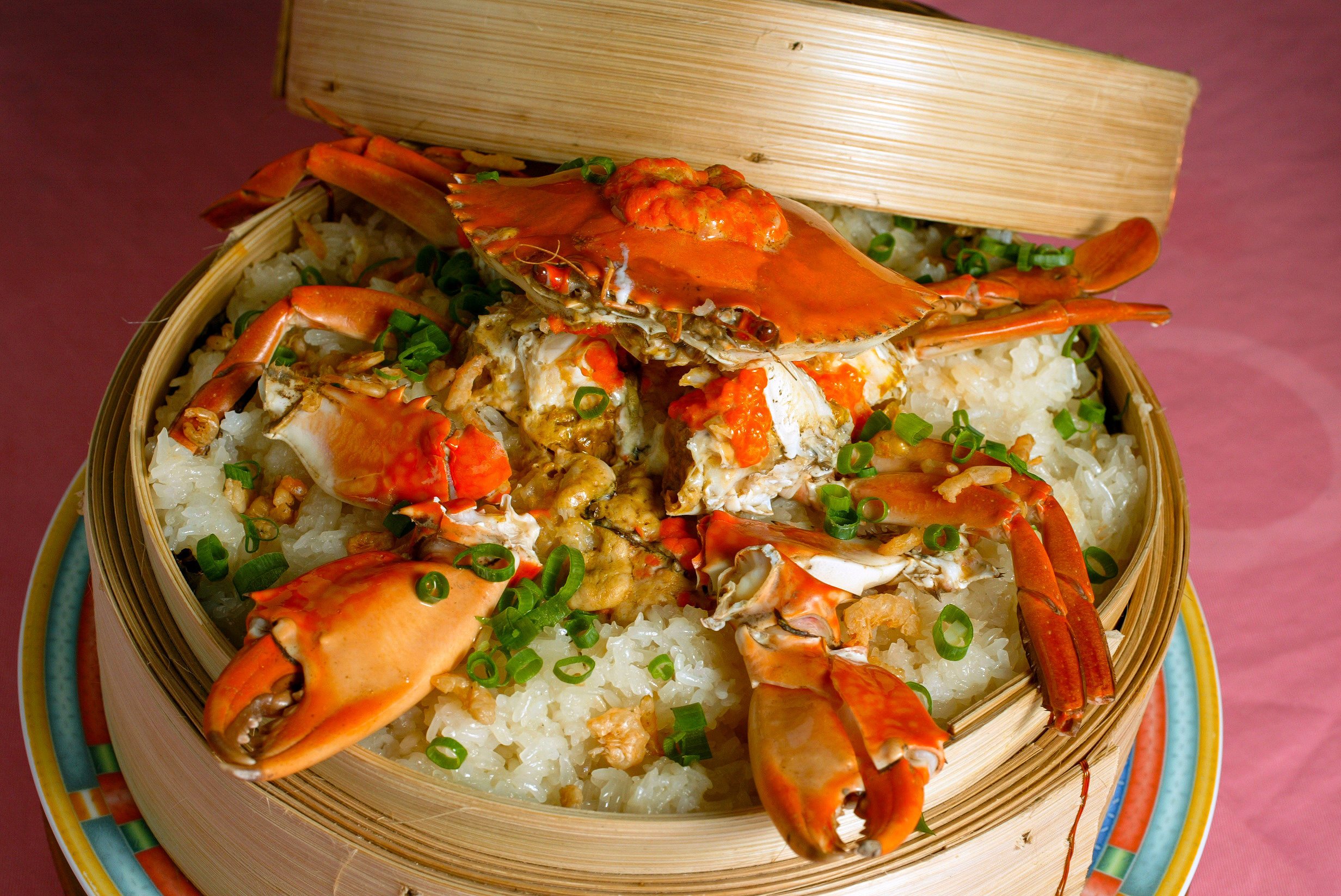 Spicy Chinese wine and steamed crab with glutinous rice at Rainbow Seafood Restaurant. Anthony Cheung, the chef-owner of Italian restaurant Casa Cucina, shares his favourite restaurants in Hong Kong. Photo: SCMP
