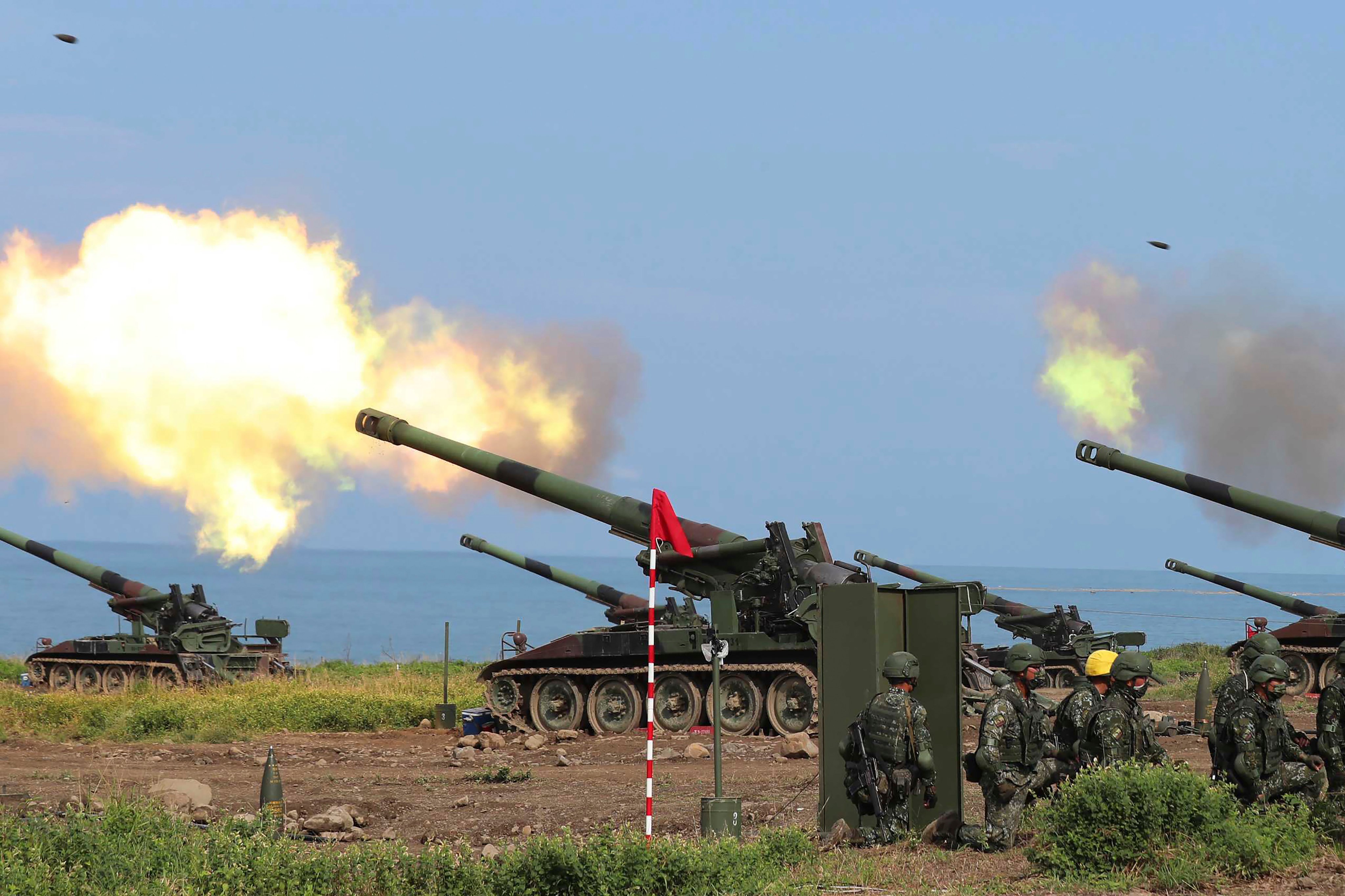 Taiwan will stage a series of live-fire exercises next month. Photo: AP
