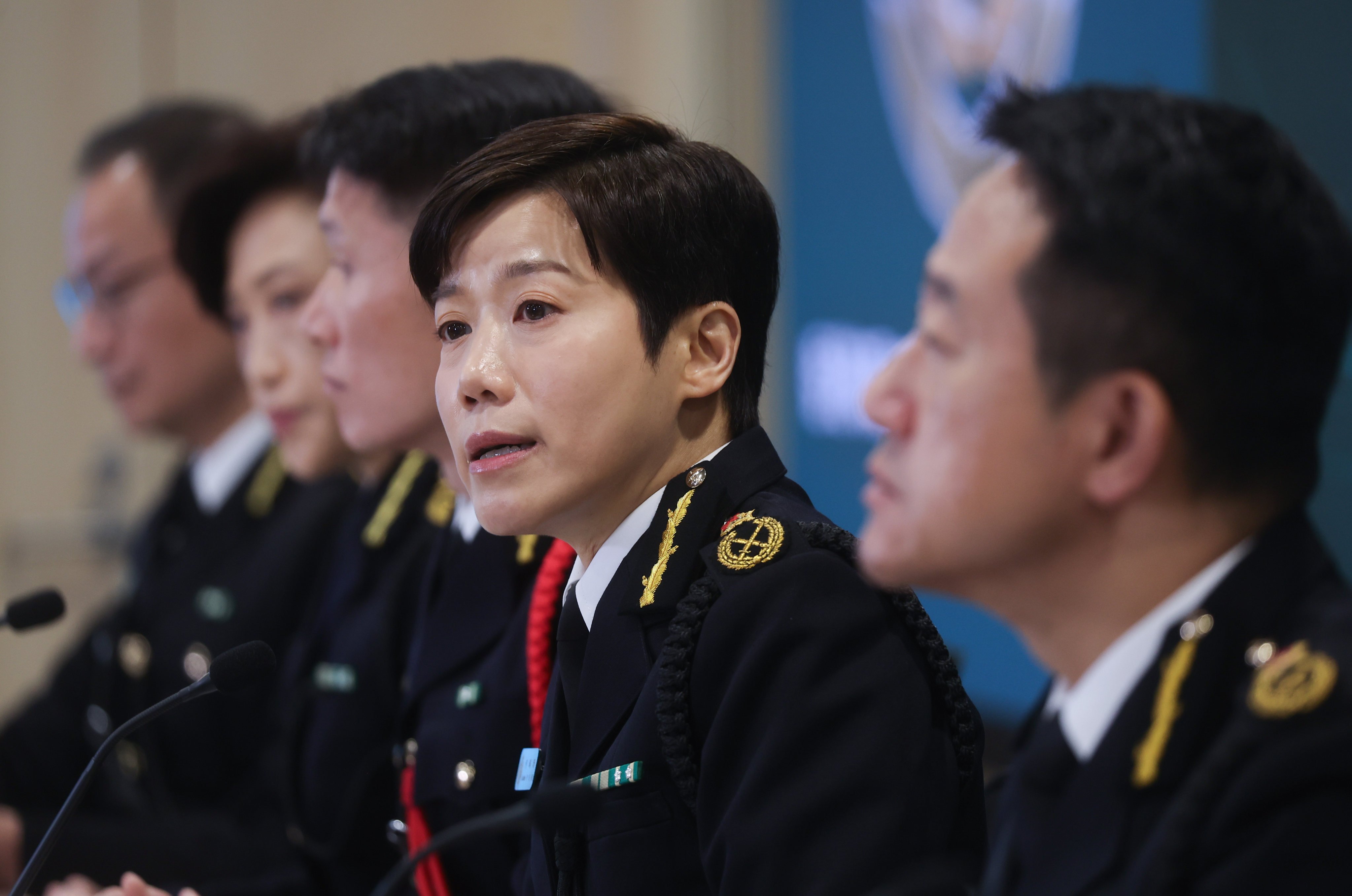 Commissioner of Customs and Excise Louise Ho (second left).  Photo: Edmond So 