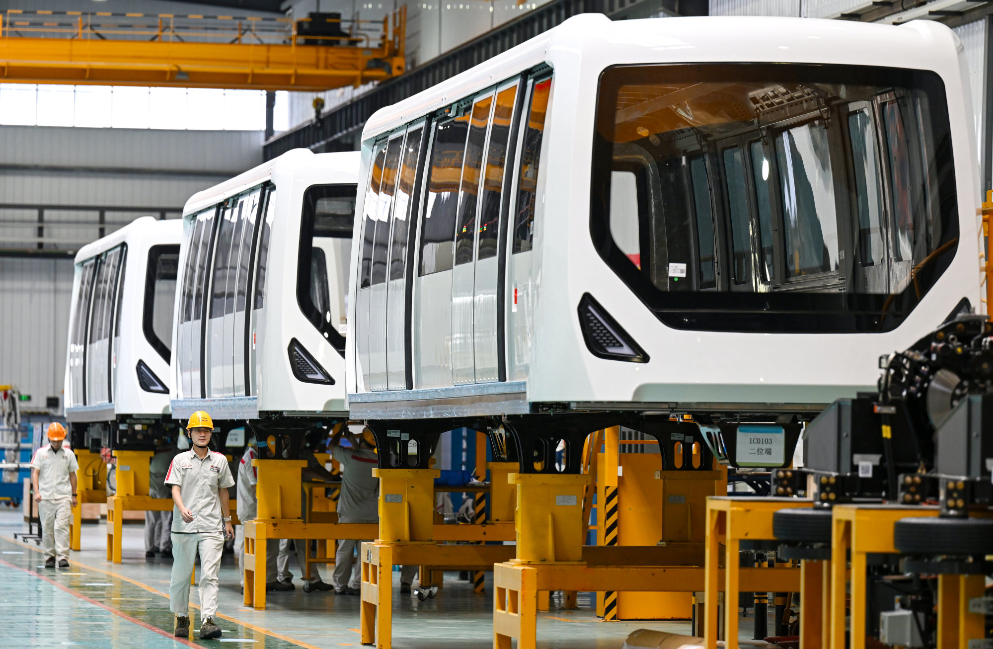CRRC Qingdao Sifang Locomotive Co is a division of state-owned rolling stock manufacturer CRRC Corporation. Pictured is a CRRC manufacturing facility in Wuhu, Anhui province. Photo: Xinhua