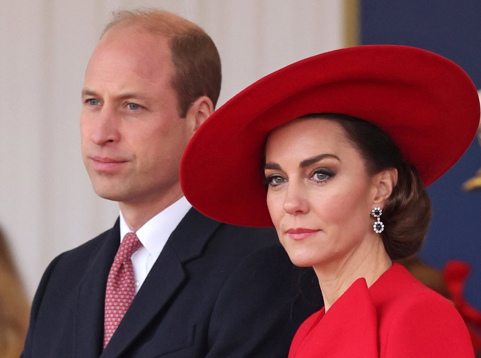 Britain’s Prince William (left) and Kate, Princess of Wales, attend a ceremony in London in November. Photo: AP