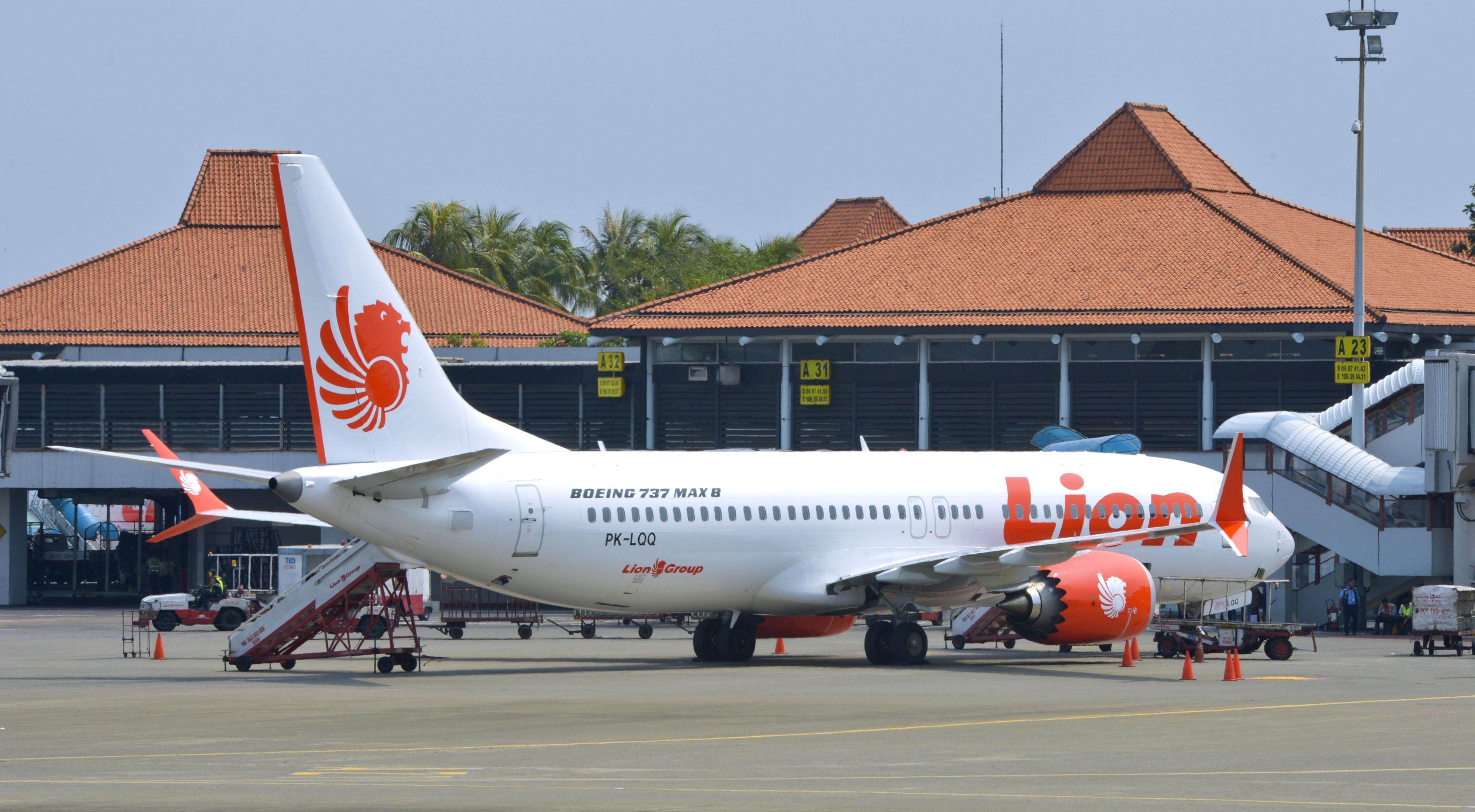 A Lion Air passenger jet of the Boeing 737 MAX 8 series at Jakarta Airport. The same type of aircraft belonging to the airline crashed into the Java Sea off Jakarta on October 29, 2018 with 189 people on board. Photo: Kyodo News Stills via Getty Images