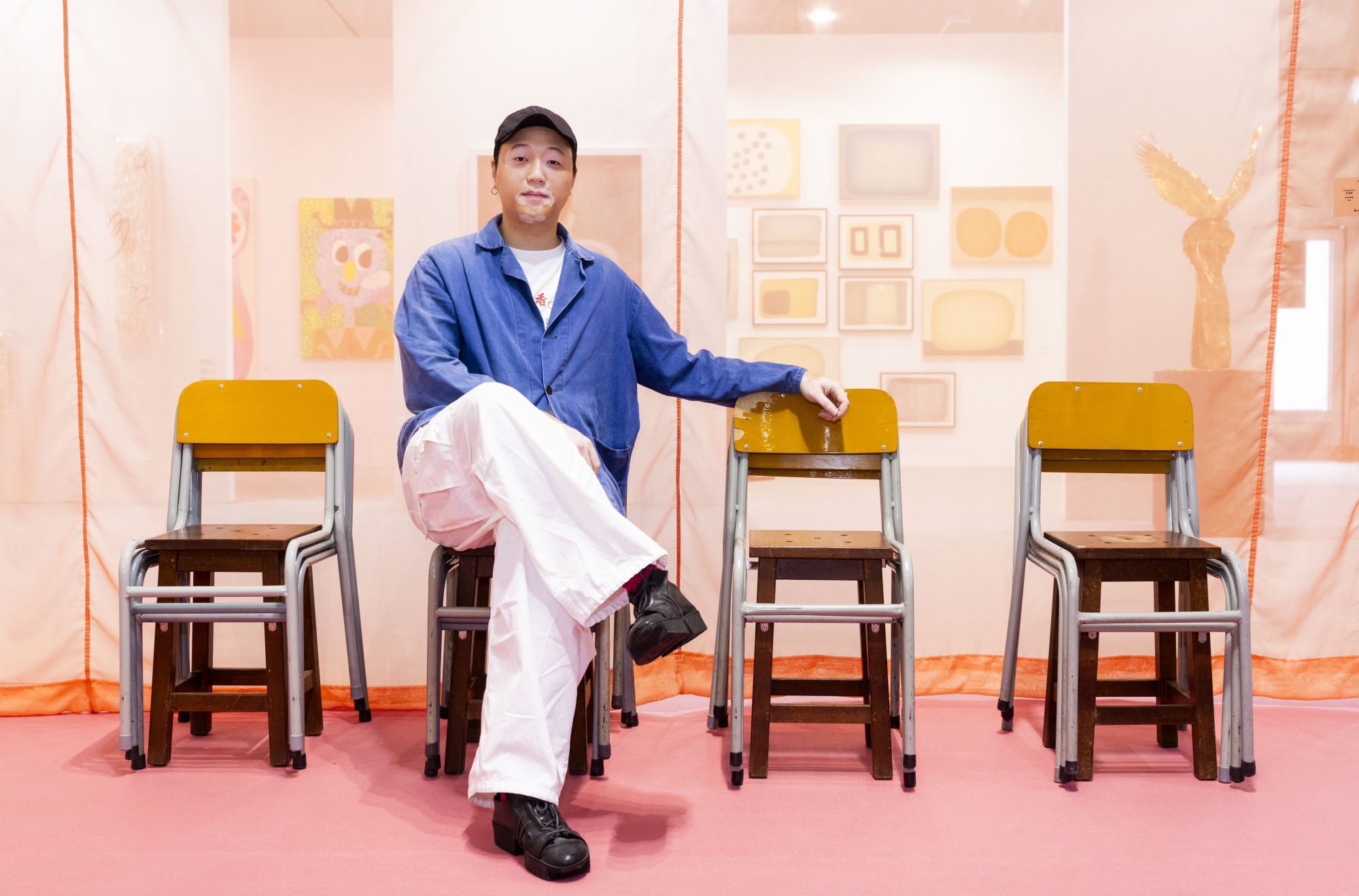 Hong Kong artist OrangeTerry uses everyday objects to evoke memories and emotions. At Art Central, he is using chairs to express his feelings towards his home city.