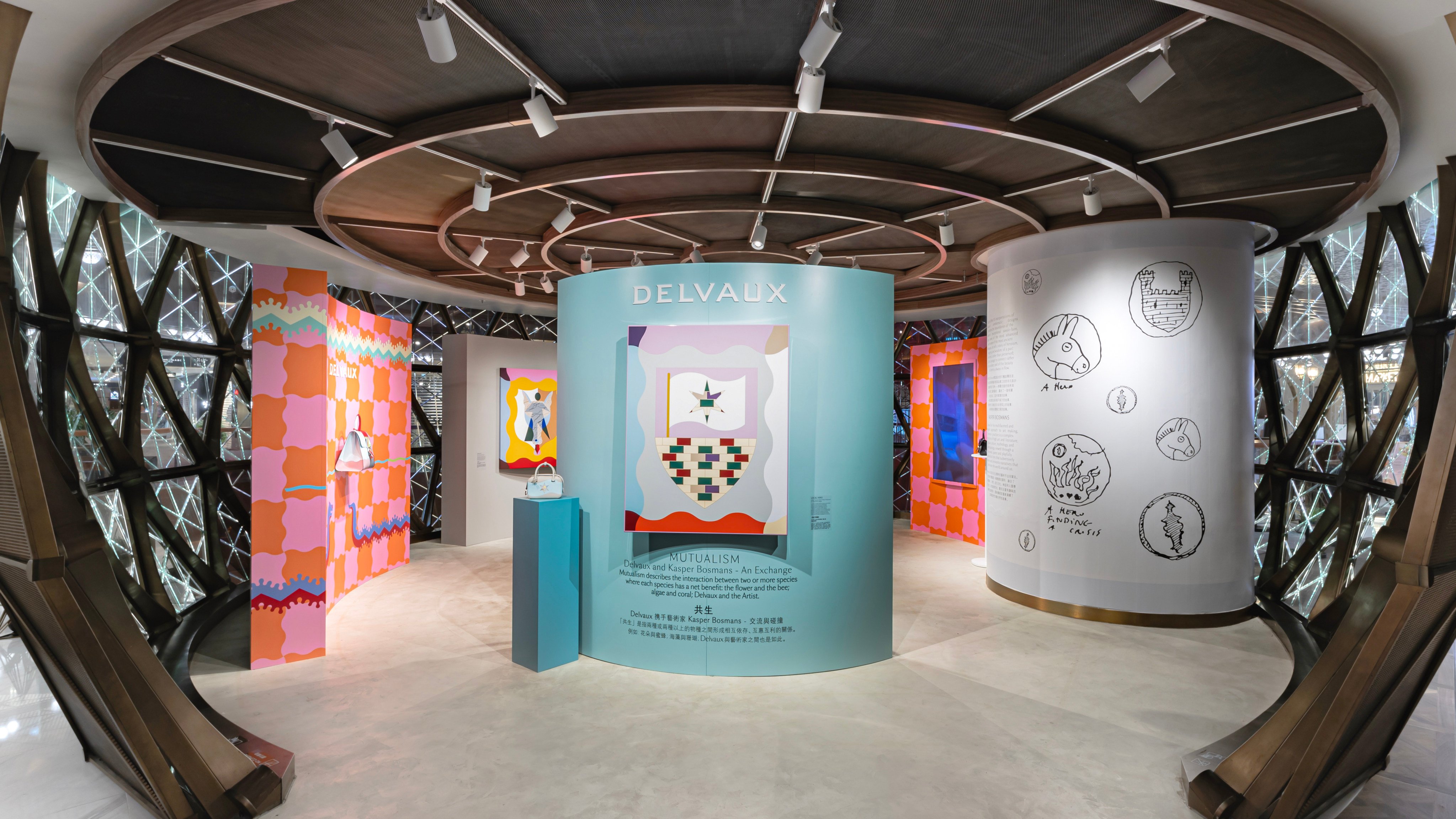 Delvaux is showcasing its Mutualism spring/summer 2024 collection in an exhibition of the same name, taking place at K11 Musea in Hong Kong, until April 7. Photos: Handout