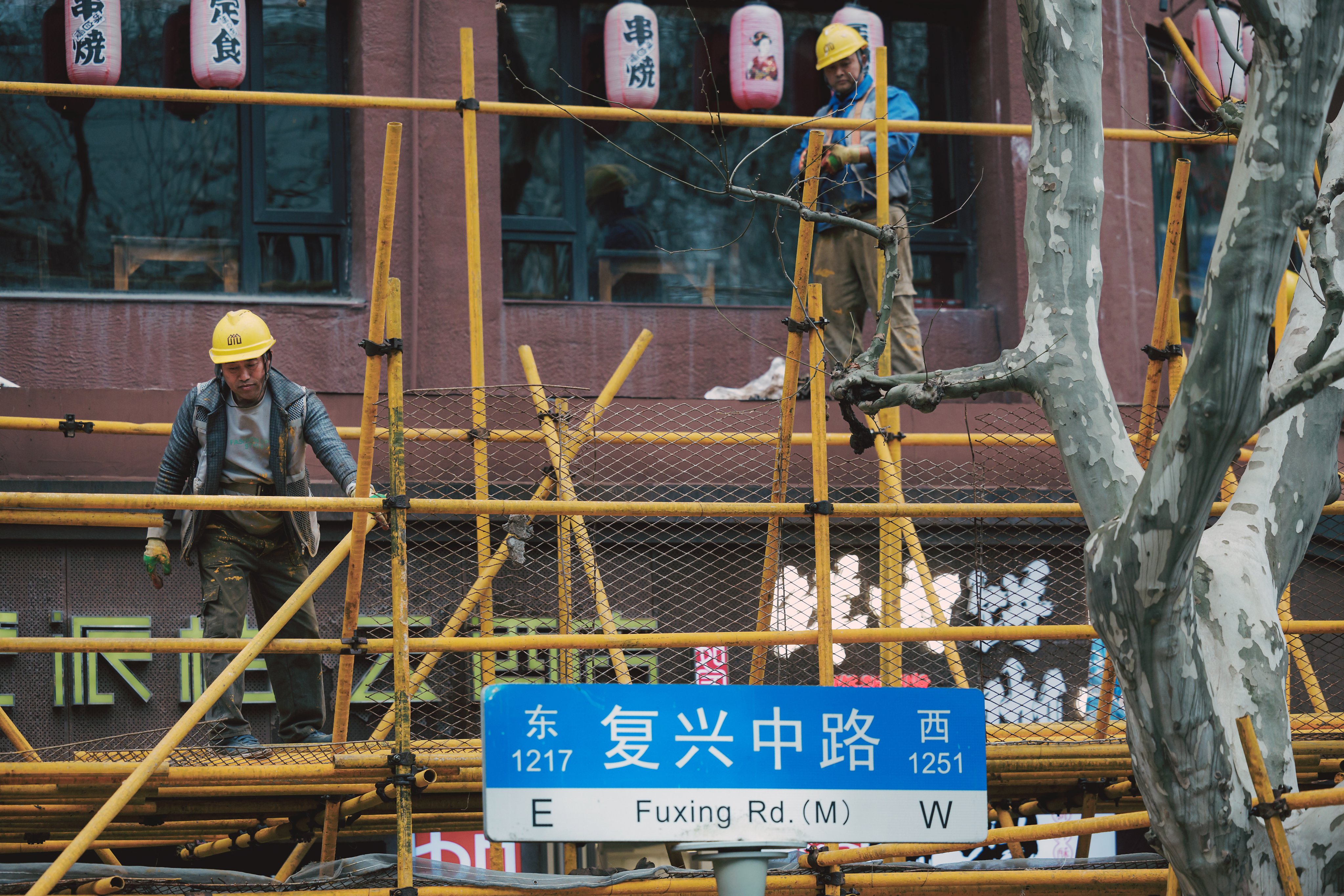 Labourers work on a construction site in Shanghai on March 27. According to the National Bureau of Statistics, China’s industrial firms saw a 10.2 per cent year-on-year increase in profits during the first two months of 2024, suggesting the Chinese economy is starting to recover, thanks to Beijing’s support measures. Photo: EPA-EFE